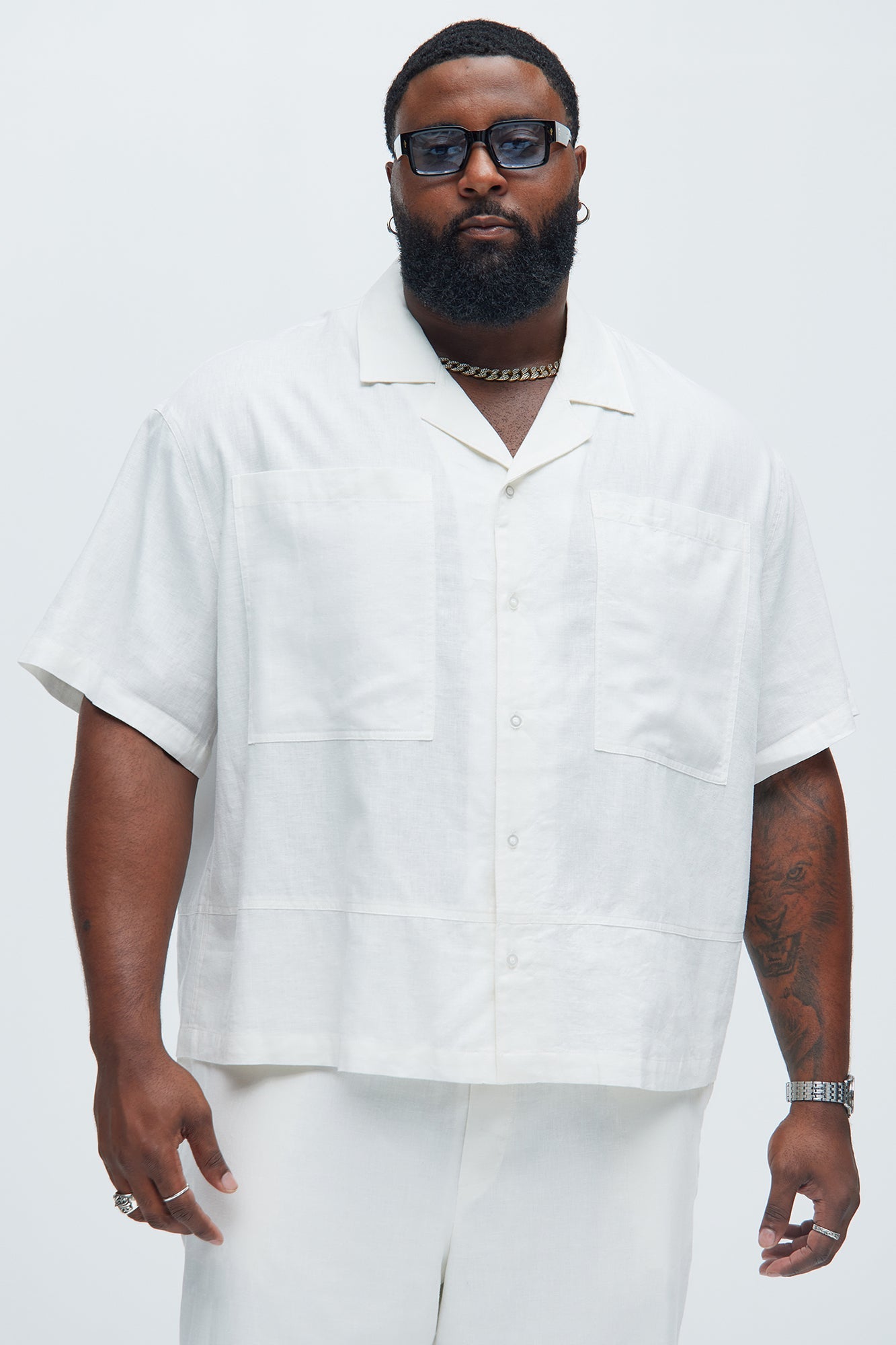 Bahamas Linen Cuban Boxy Shirt - White