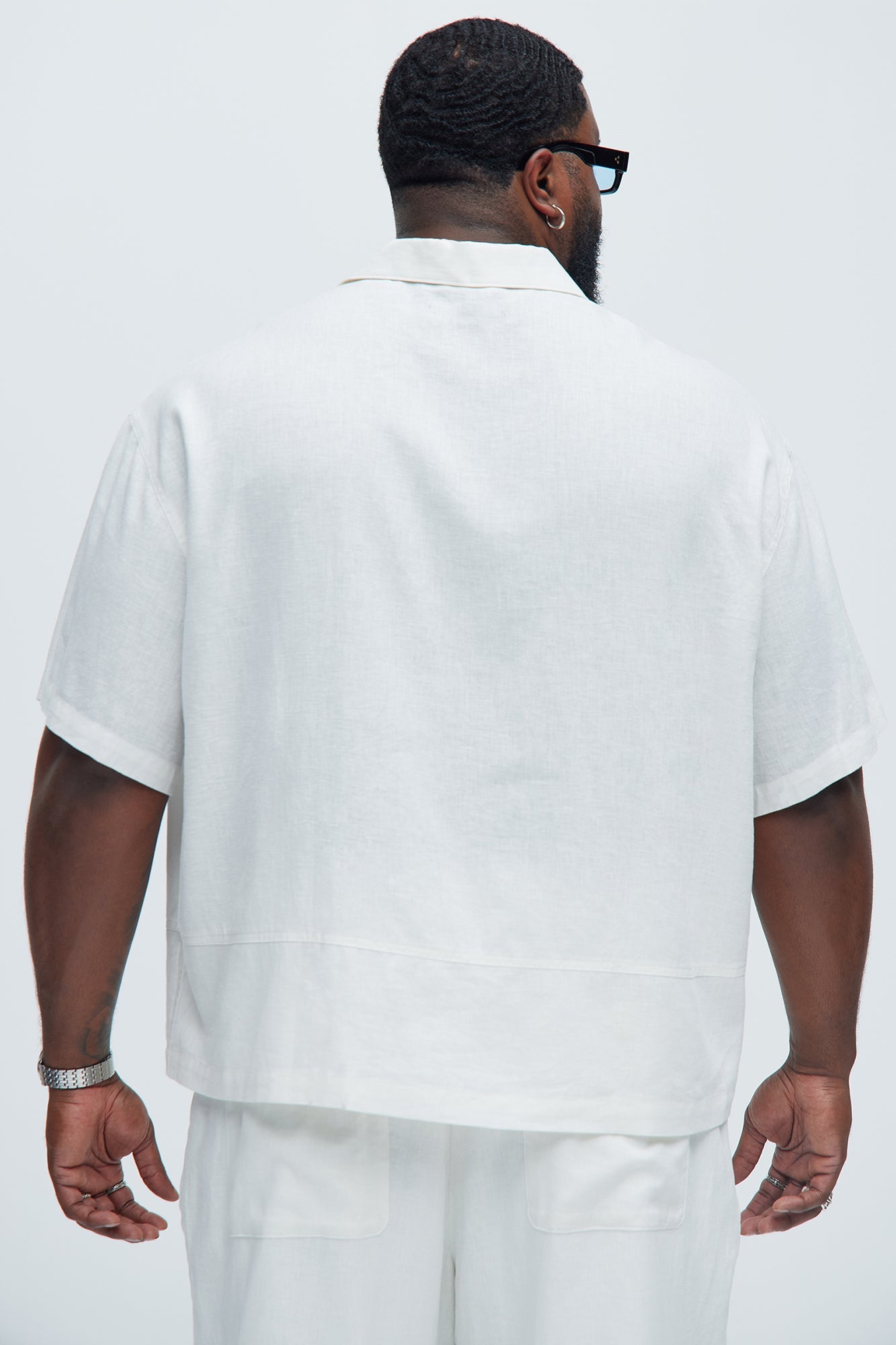 Bahamas Linen Cuban Boxy Shirt - White