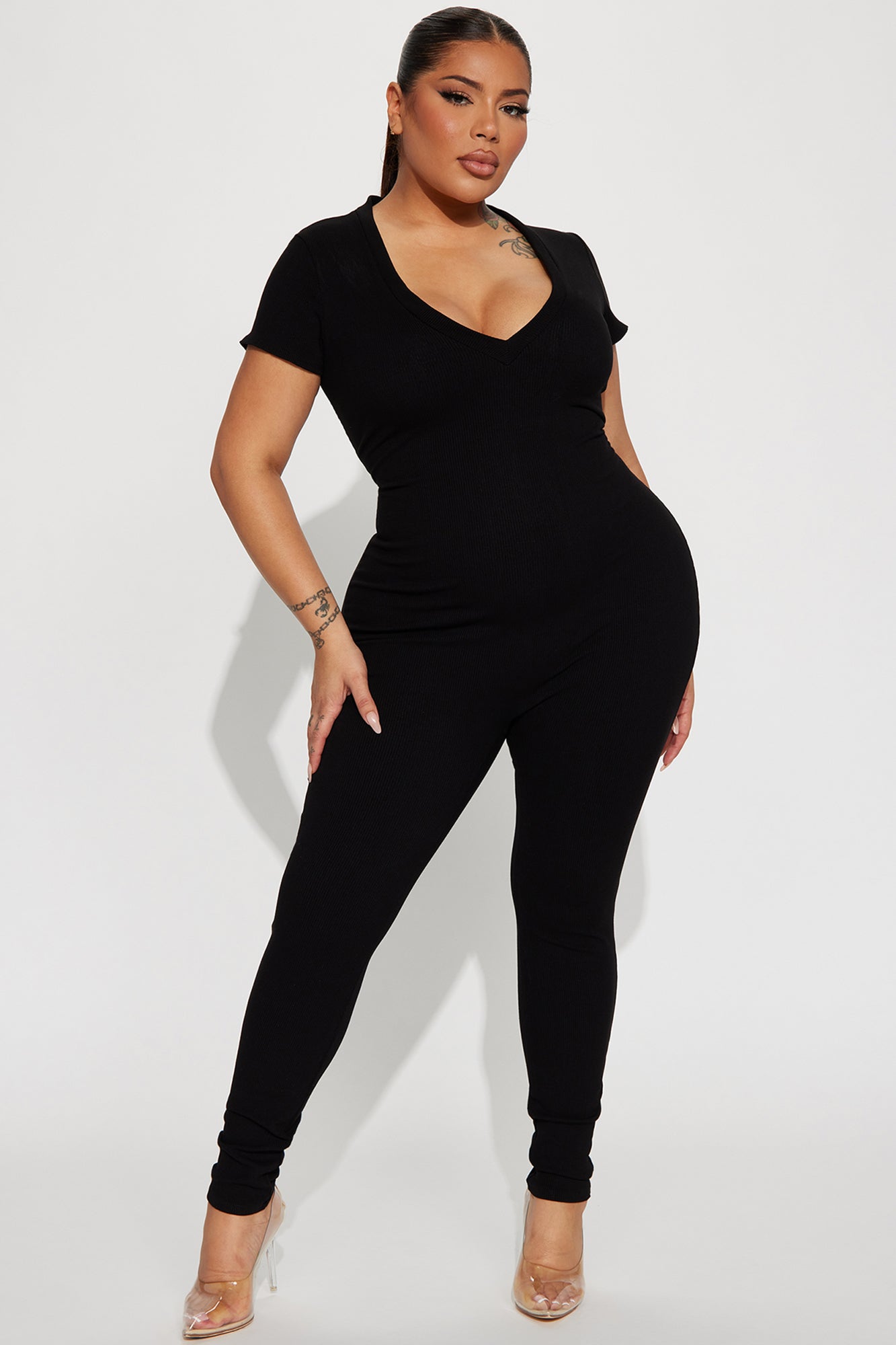 Everly Snatched Jumpsuit - Black
