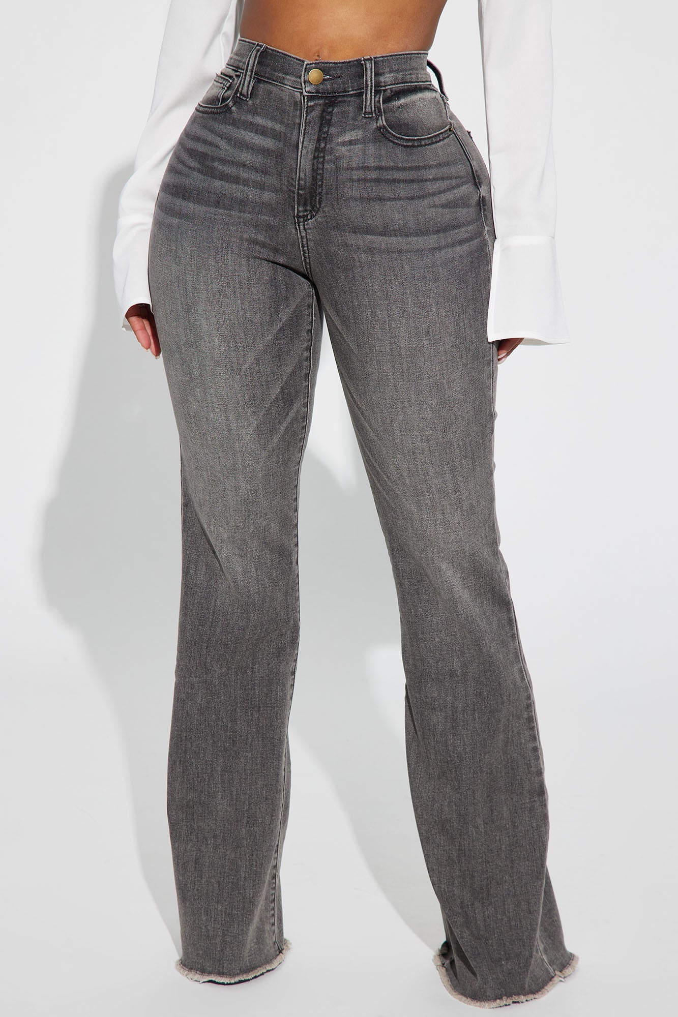 Best Behavior Stretch Flare Jean - Black Wash