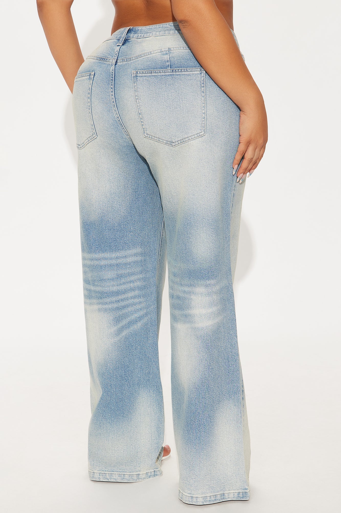 Leila Loose Wide Leg Jeans - Light Wash