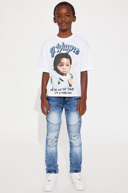 Mini I Am A Martian Lil Wayne Graphic T-Shirt - White