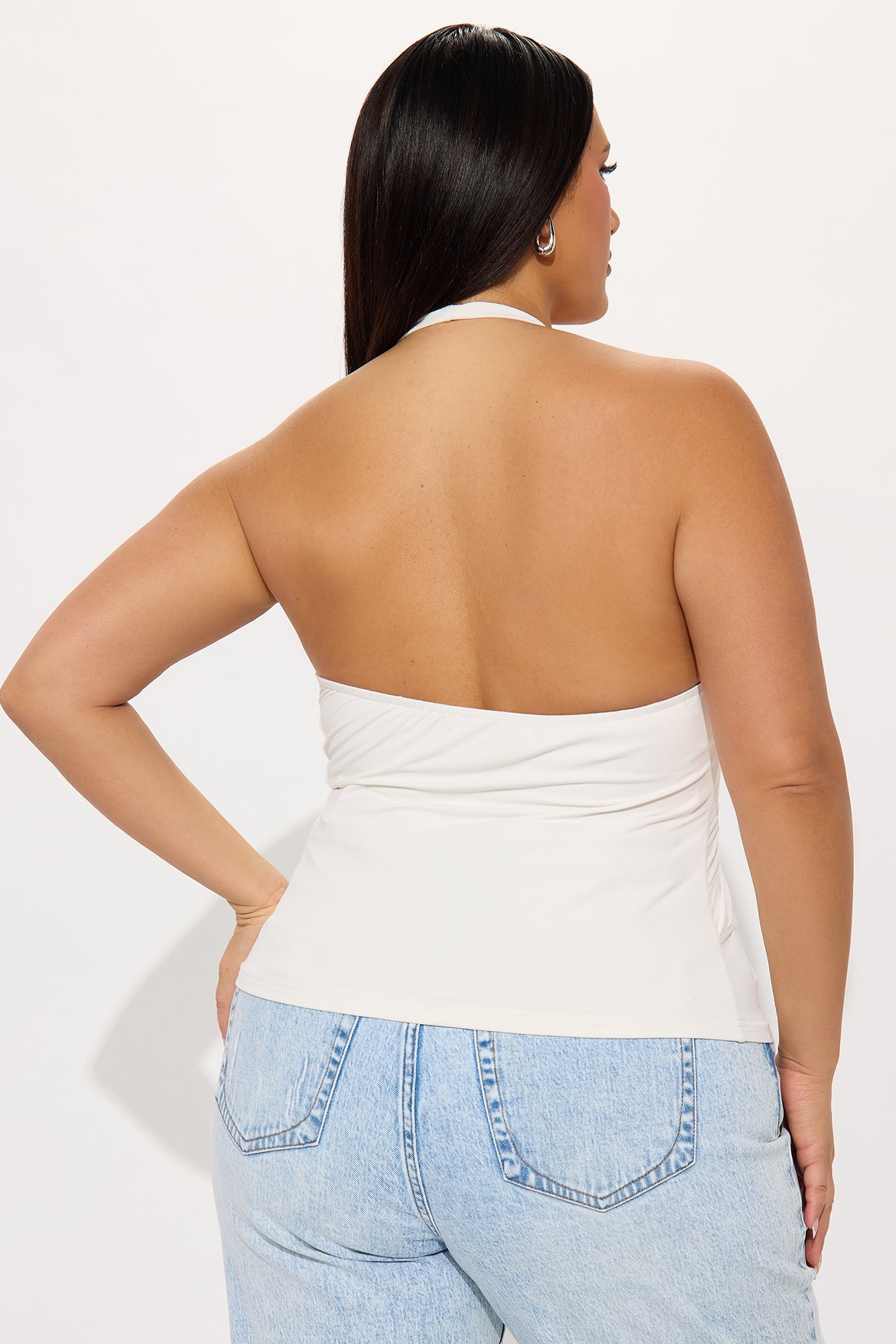 Girl Nextdoor Halter Top - White