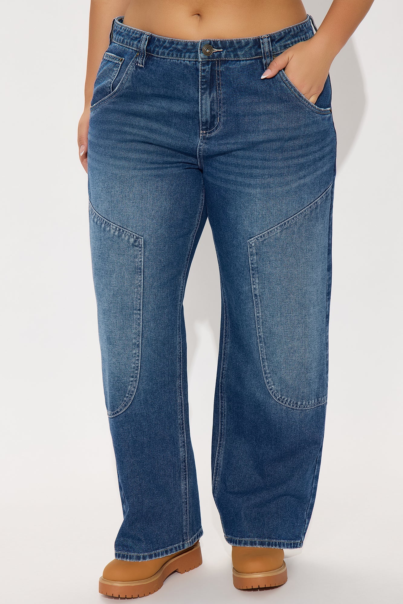 Blue Moon Straight Leg Jeans - Medium Wash
