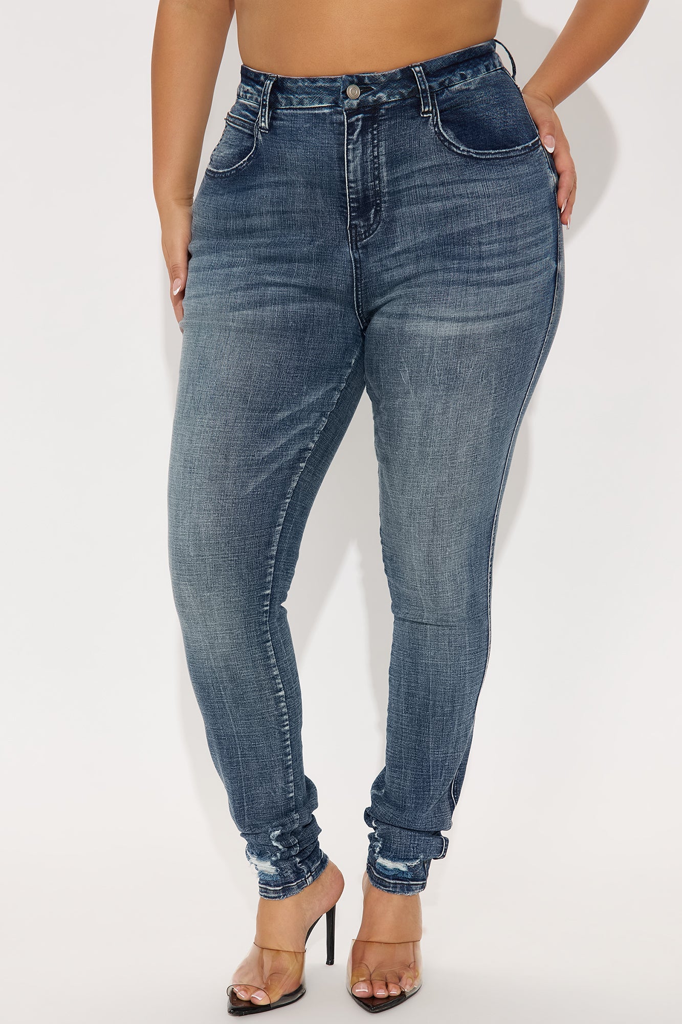 Tall Long Story Short Sculpting Stretch Skinny Jeans - Medium Wash