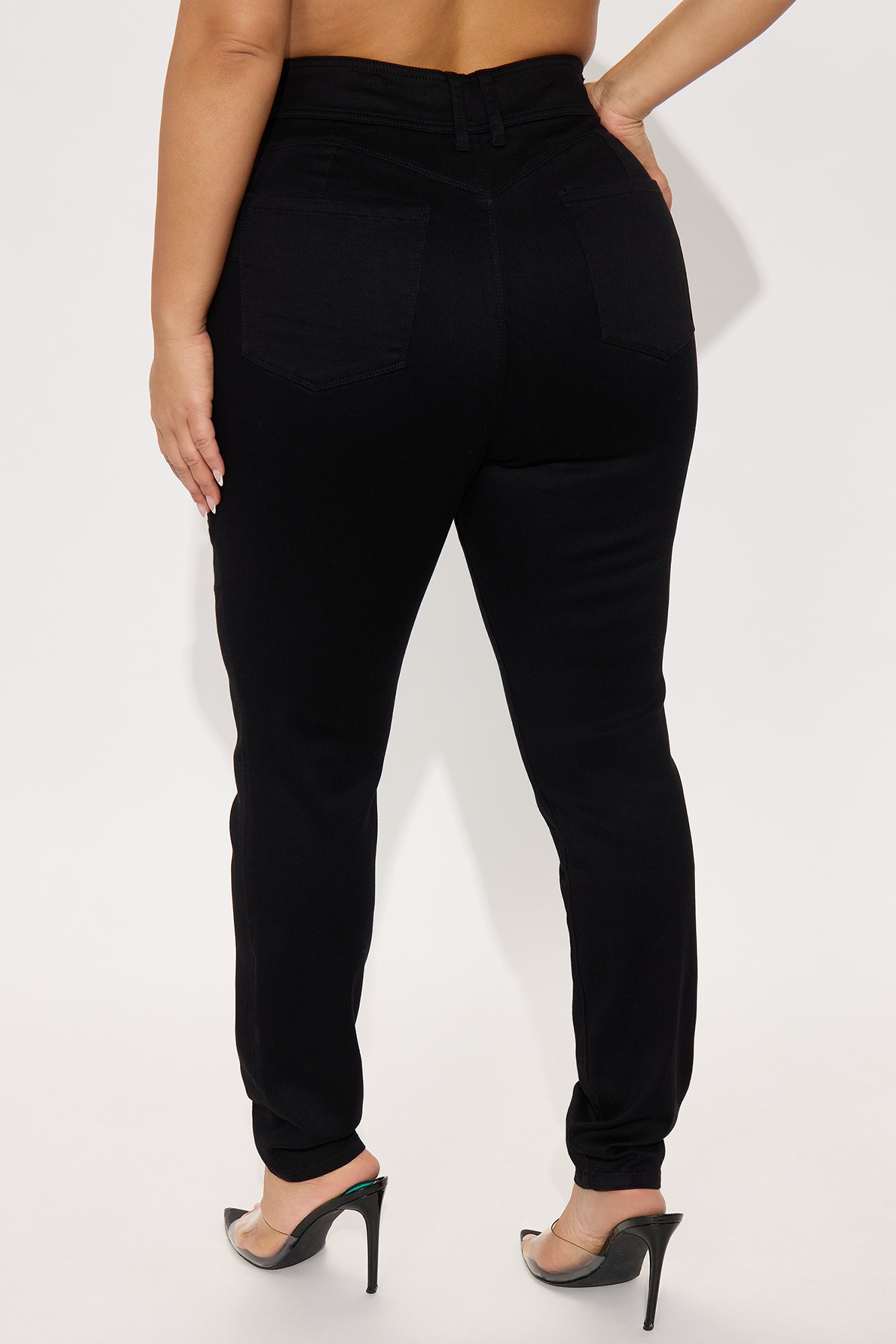 Tall Snatch Me Tight Booty Lifter Skinny Jeans - Black