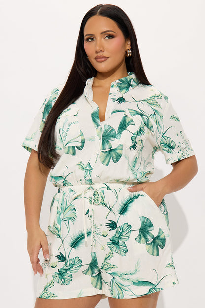 Levita Romper - Green/combo