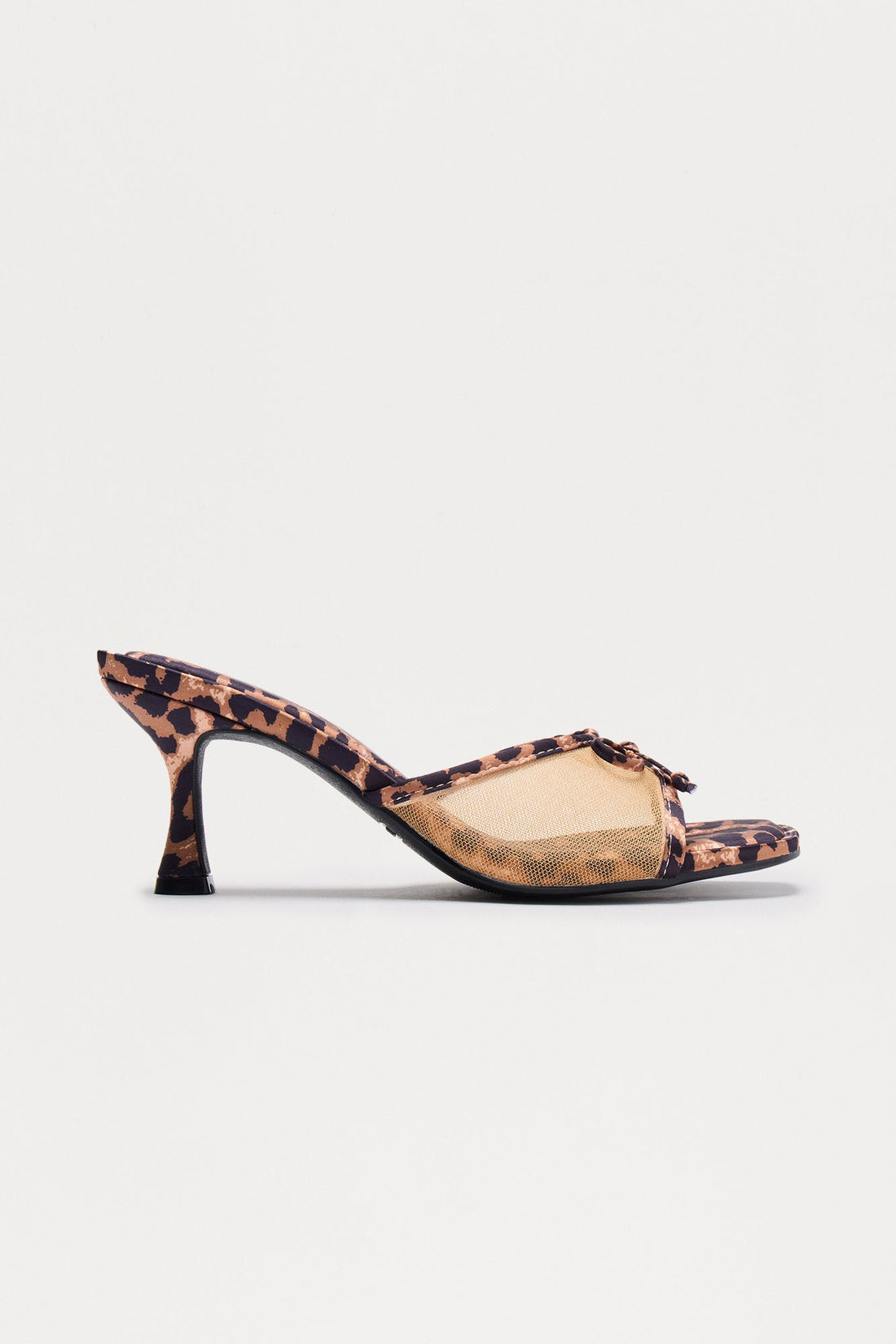 Tavy Bow Mules - Leopard