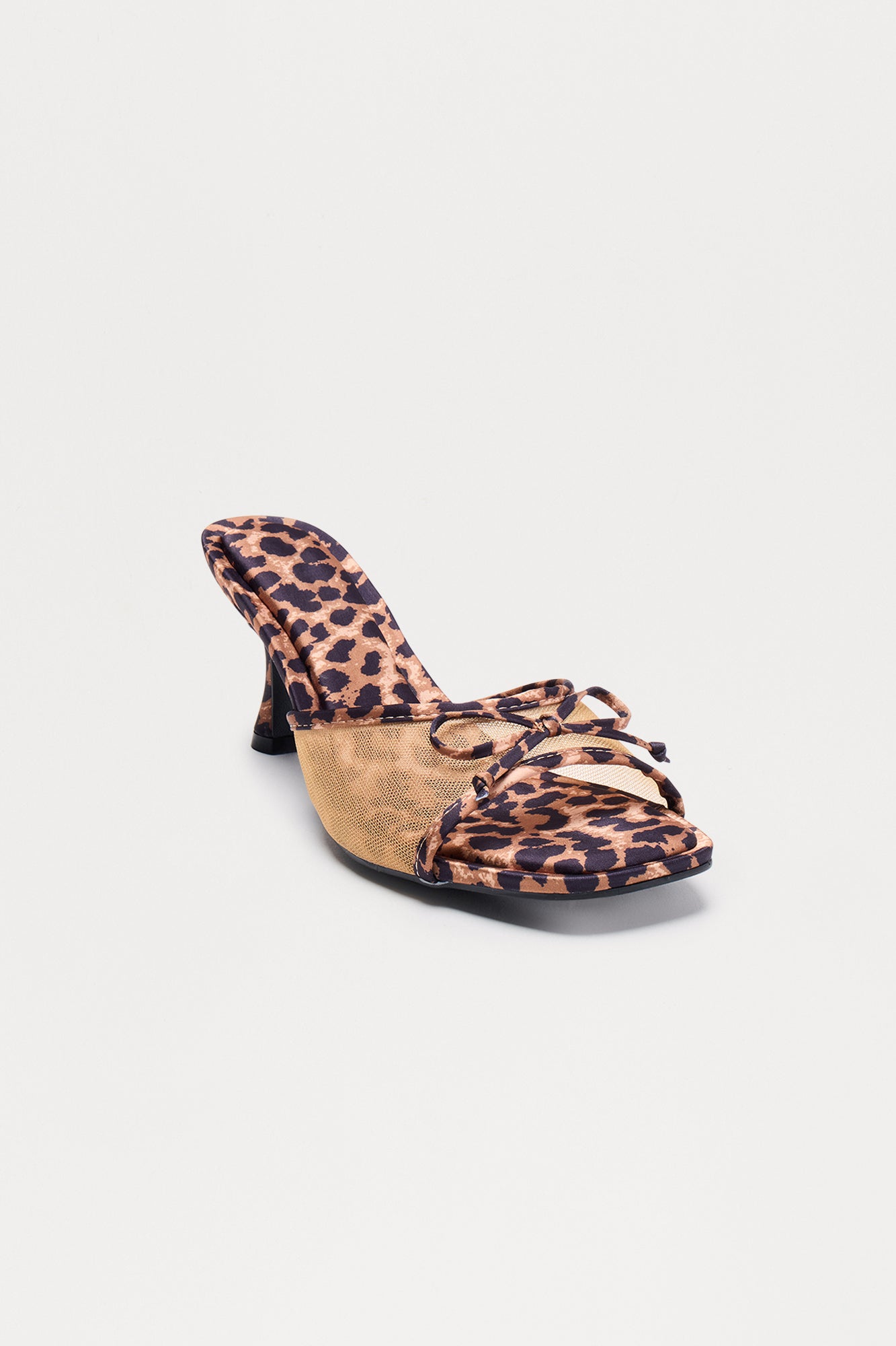 Tavy Bow Mules - Leopard