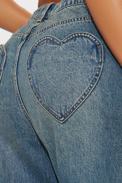 Match Made In Heaven Straight Leg Jeans - Dark Wash
