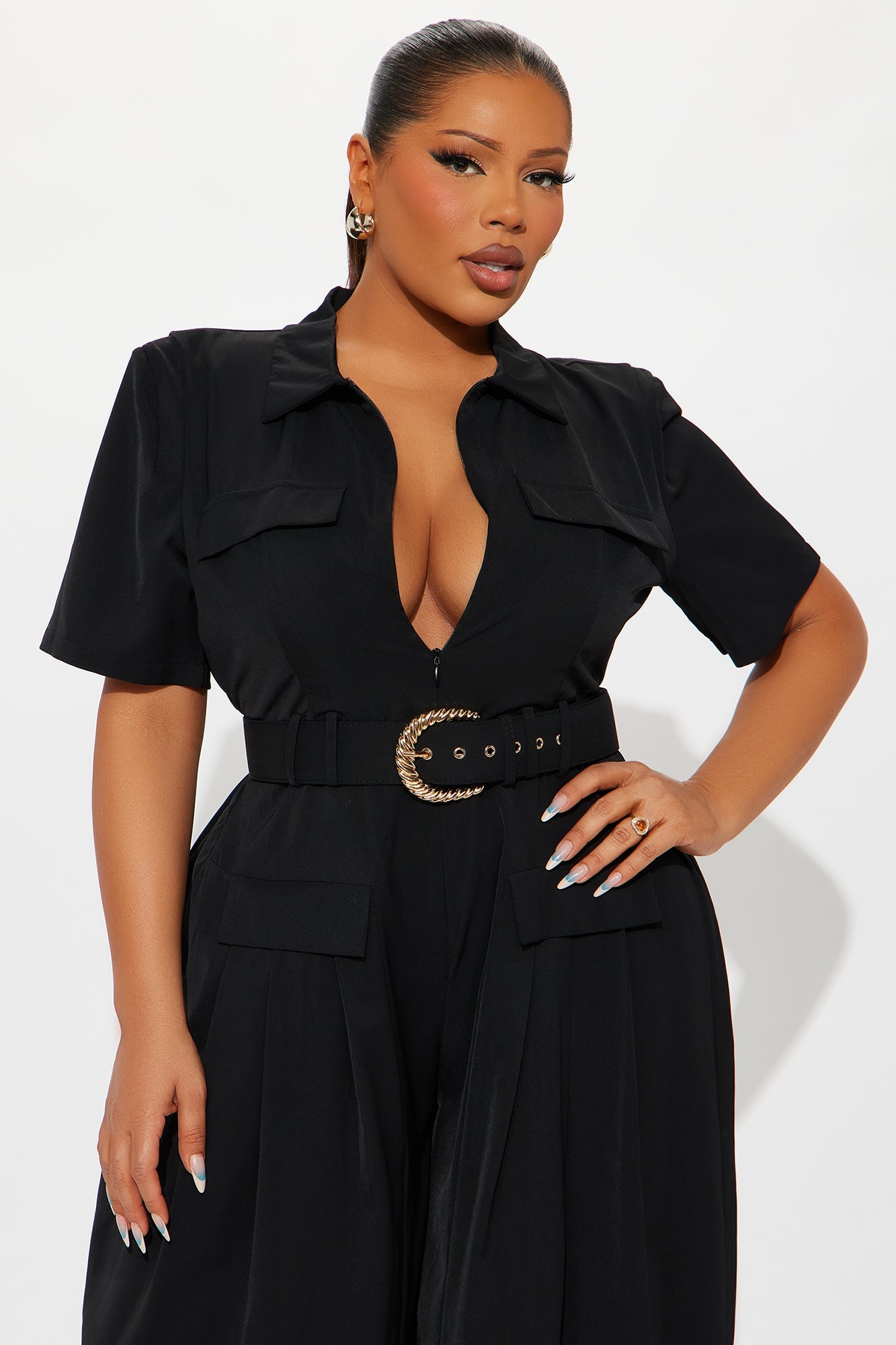 The Opulent Life Crepe Jumpsuit - Black