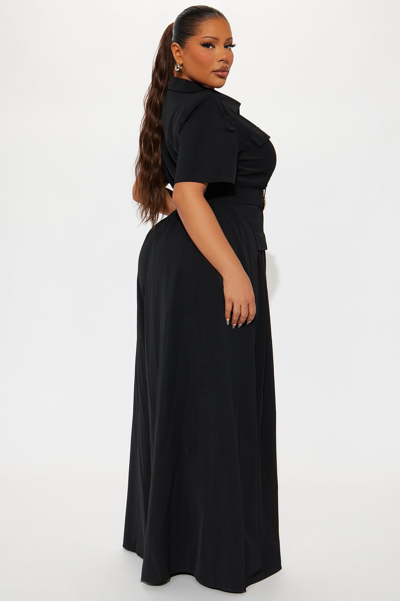 The Opulent Life Crepe Jumpsuit - Black