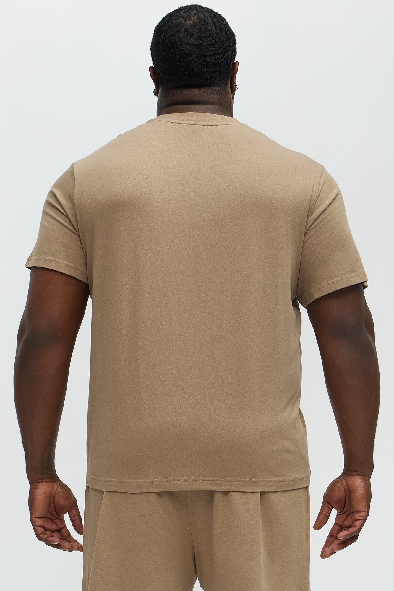 Essential Modal Lounge Short Sleeve Tee - Taupe
