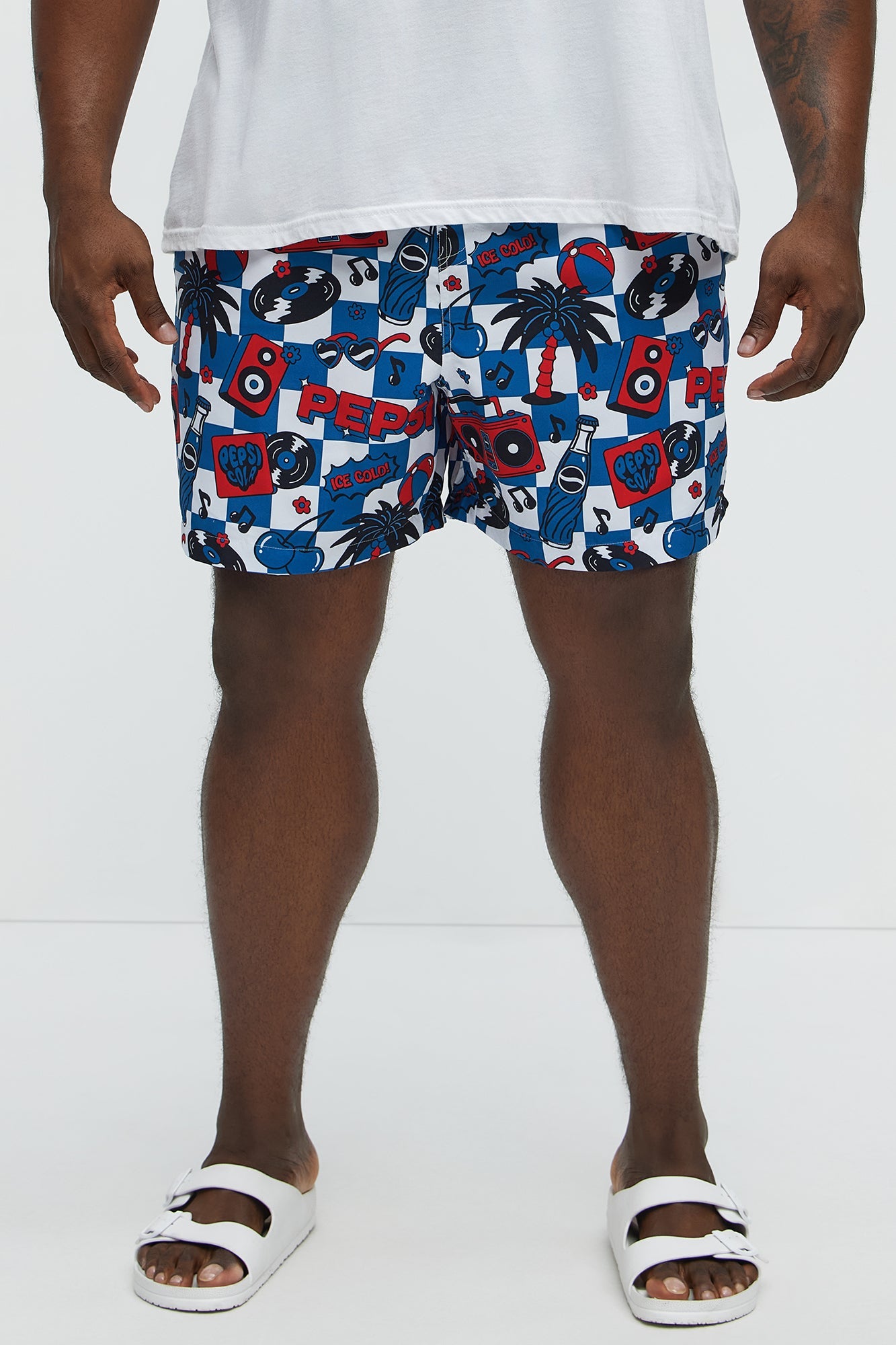 Pepsi Splash Swim Classic Trunk - White/combo