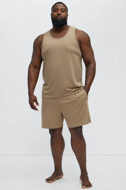 Essential Modal Lounge Shorts - Taupe