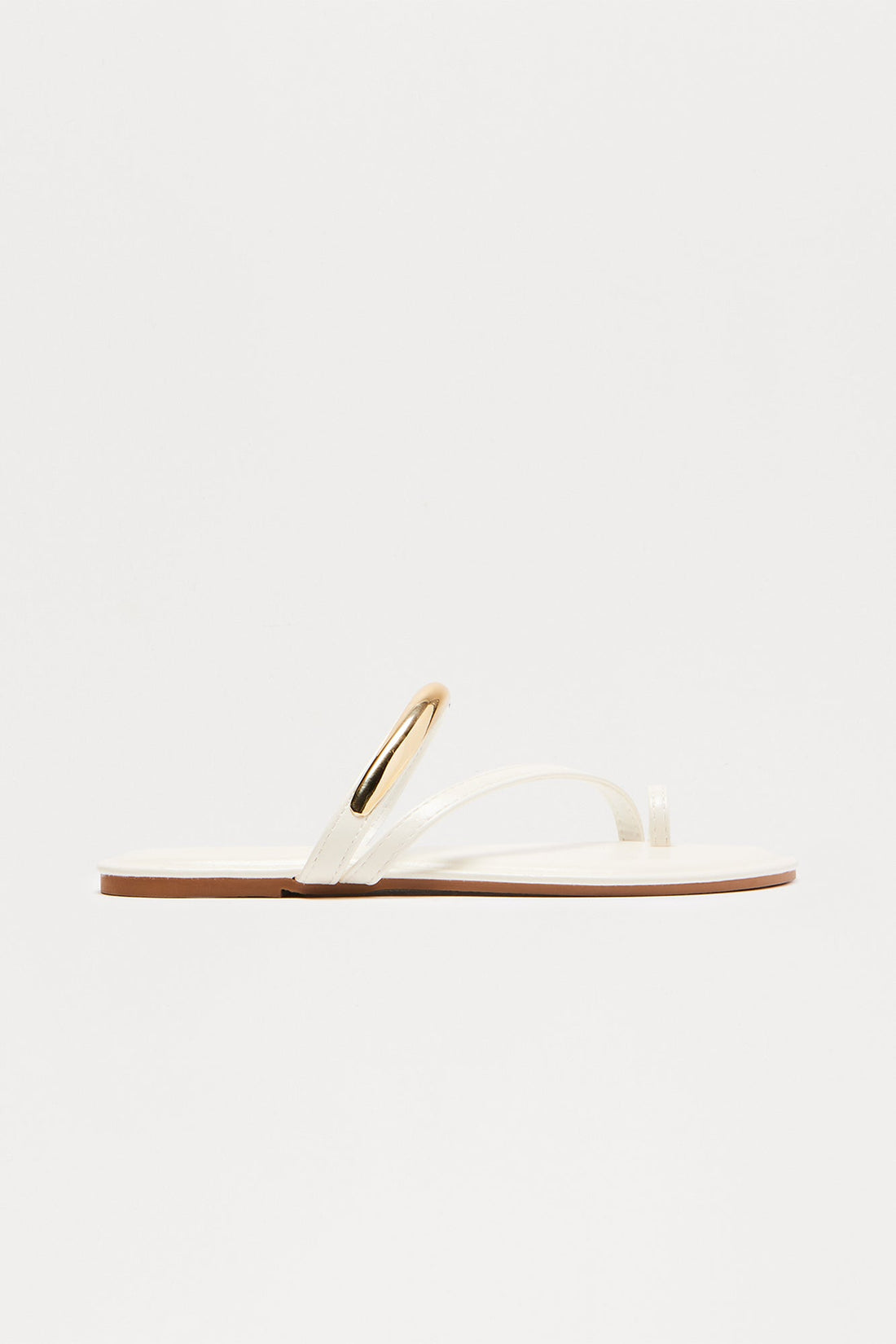 Ohana Hardware Toe Ring Sandals - Ivory