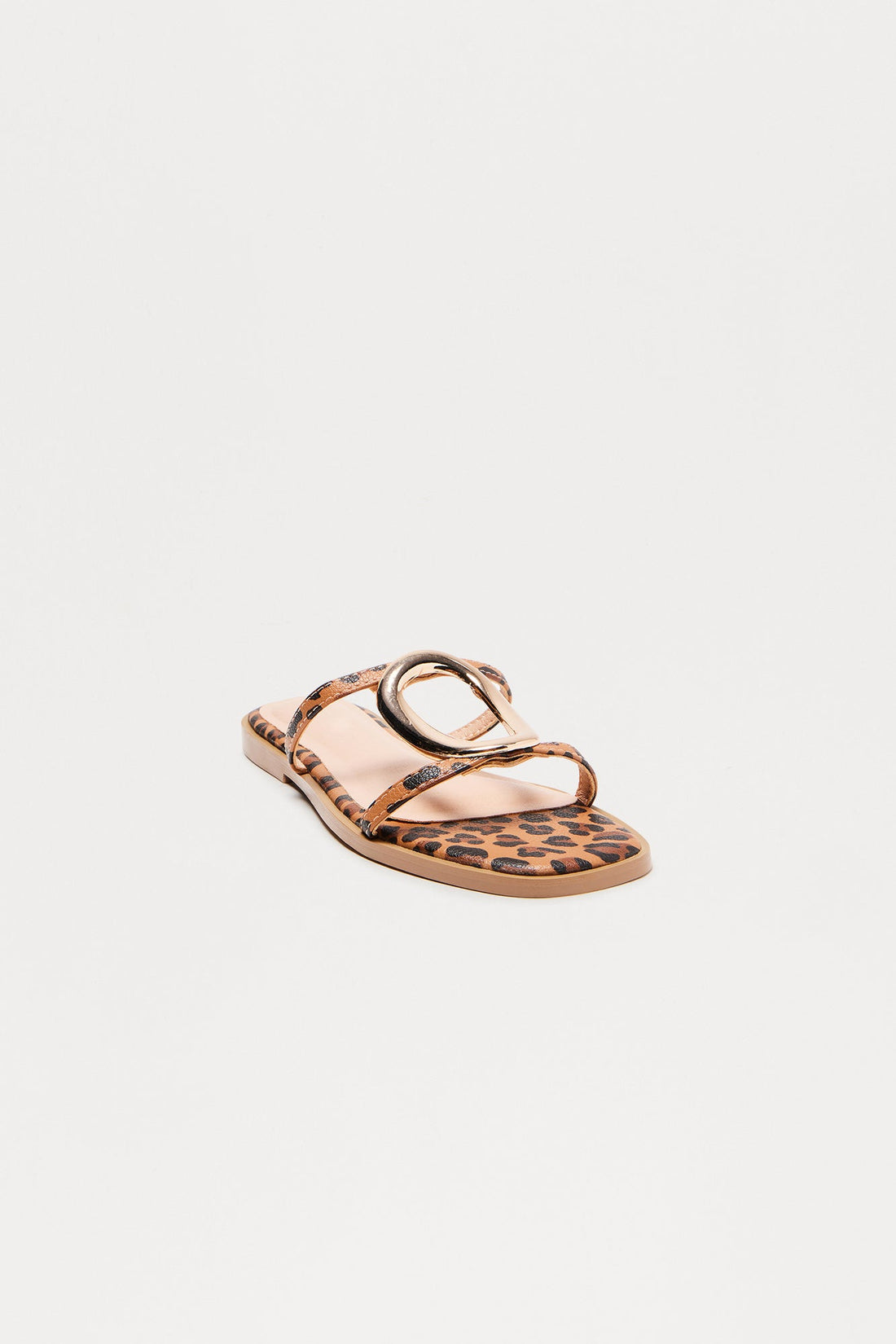 Bray Hardware Slip On Sandals - Leopard