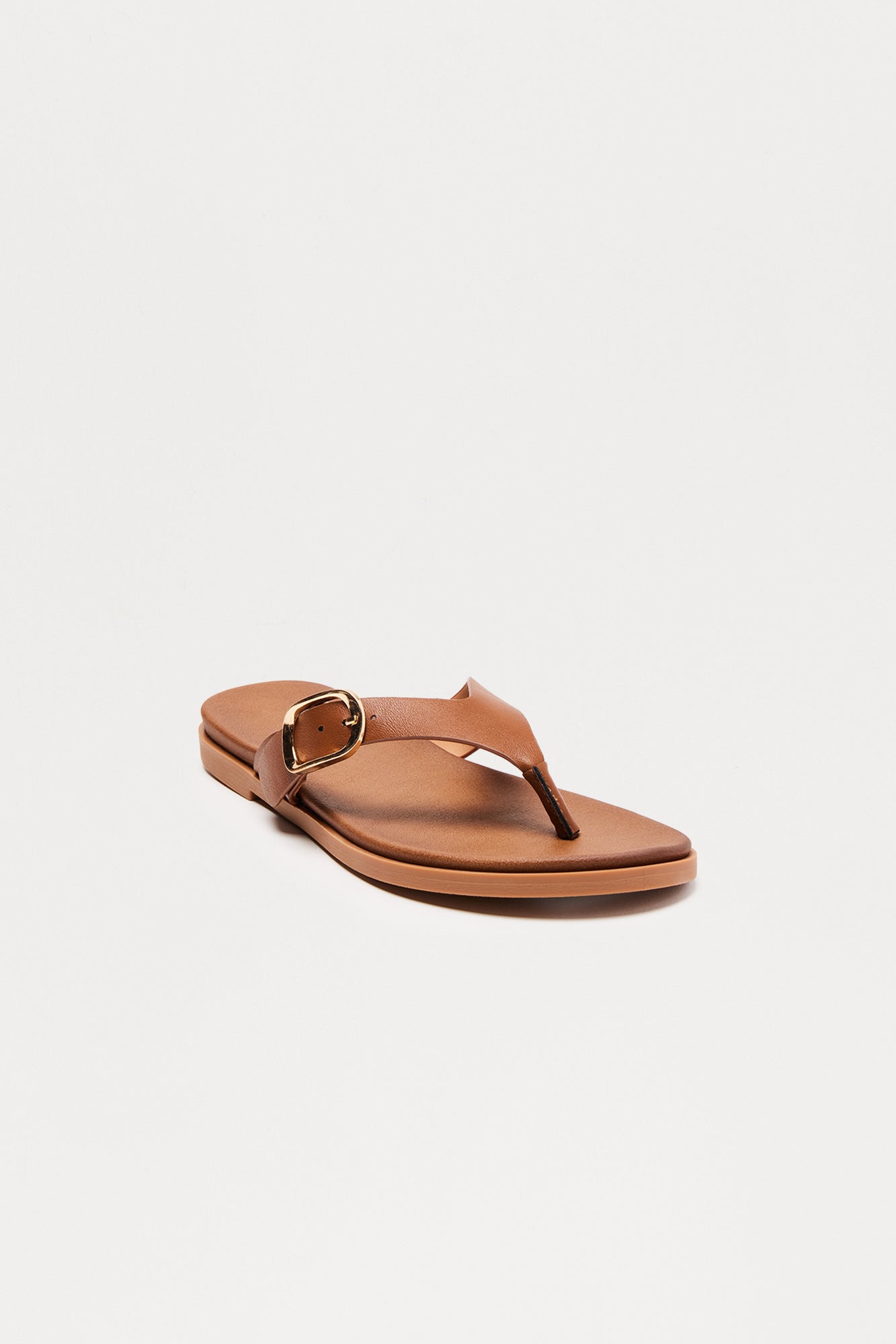 Dott Buckle Flip Flops - Brown