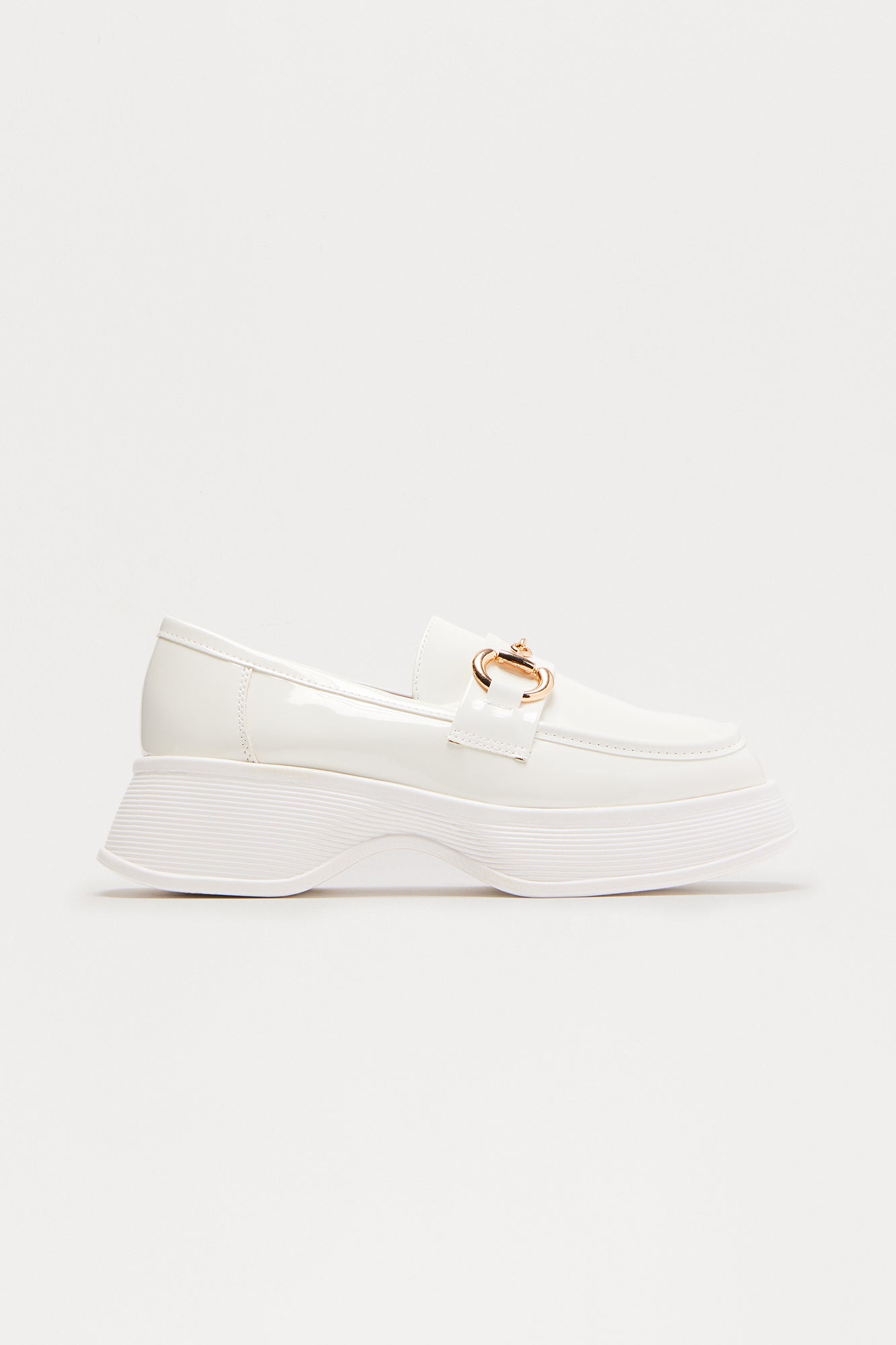 Ross Hardware Platform Loafers - White