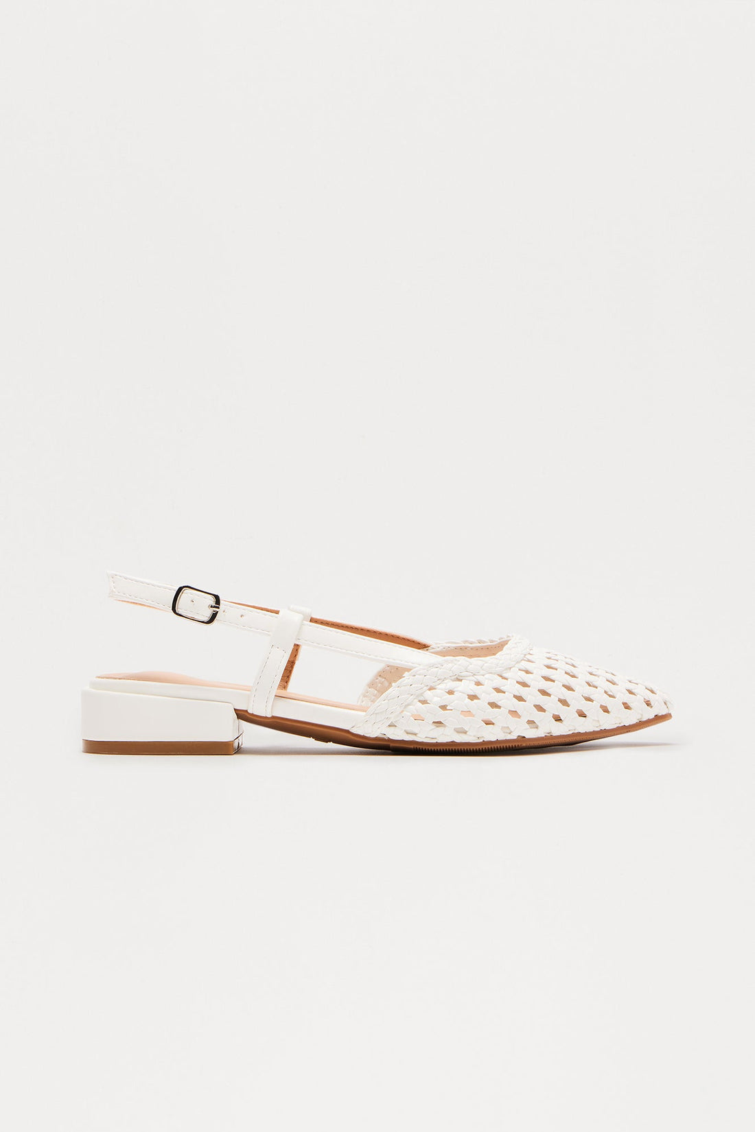 Lavern Slingback Flats - White