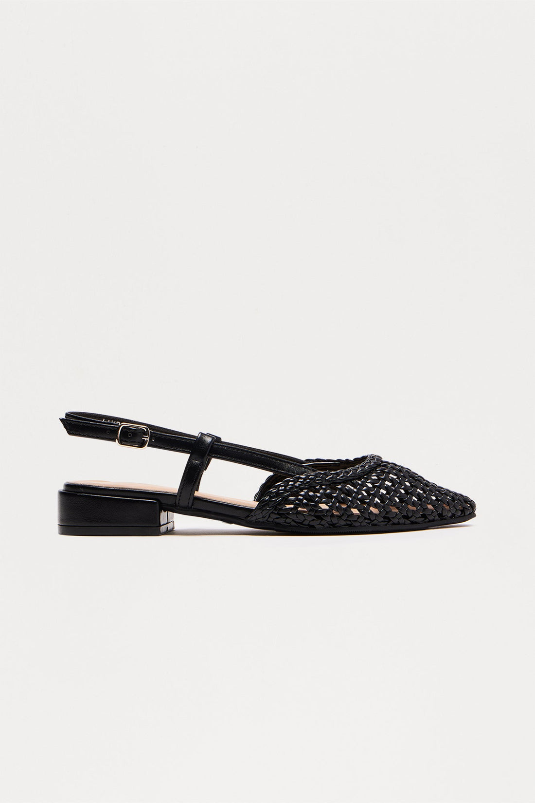Lavern Slingback Flats - Black