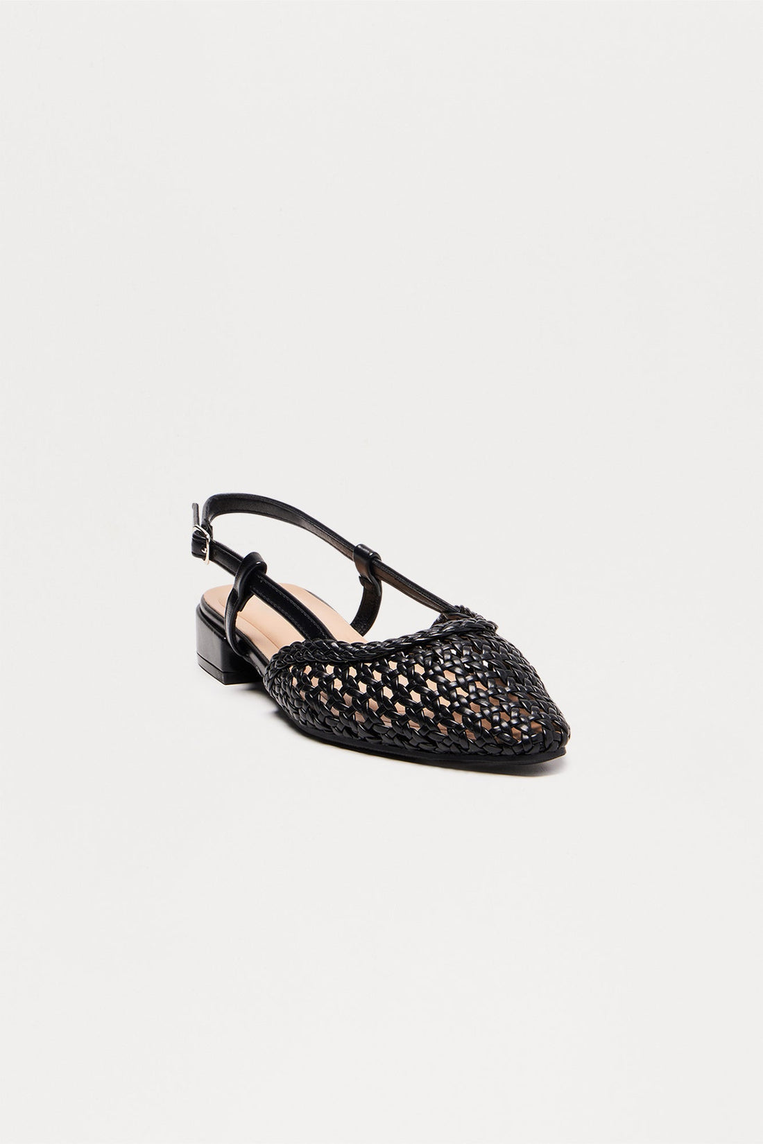 Lavern Slingback Flats - Black