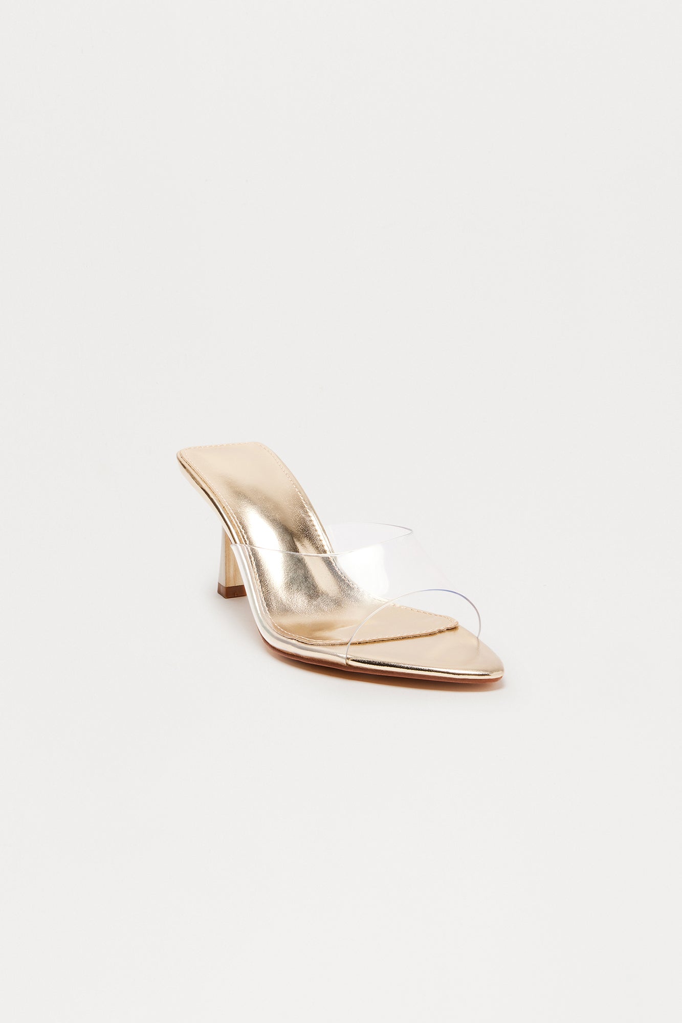 Cana Clear Mules - Gold