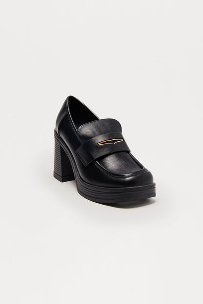 Cornell Platform Loafers - Black