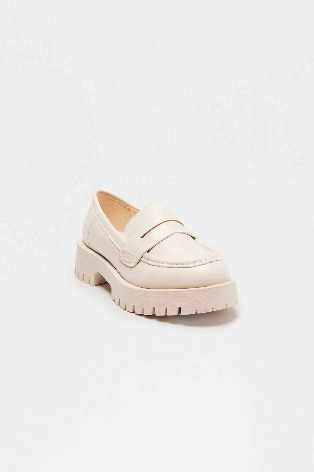 Maxine Slip On Loafers - Ivory