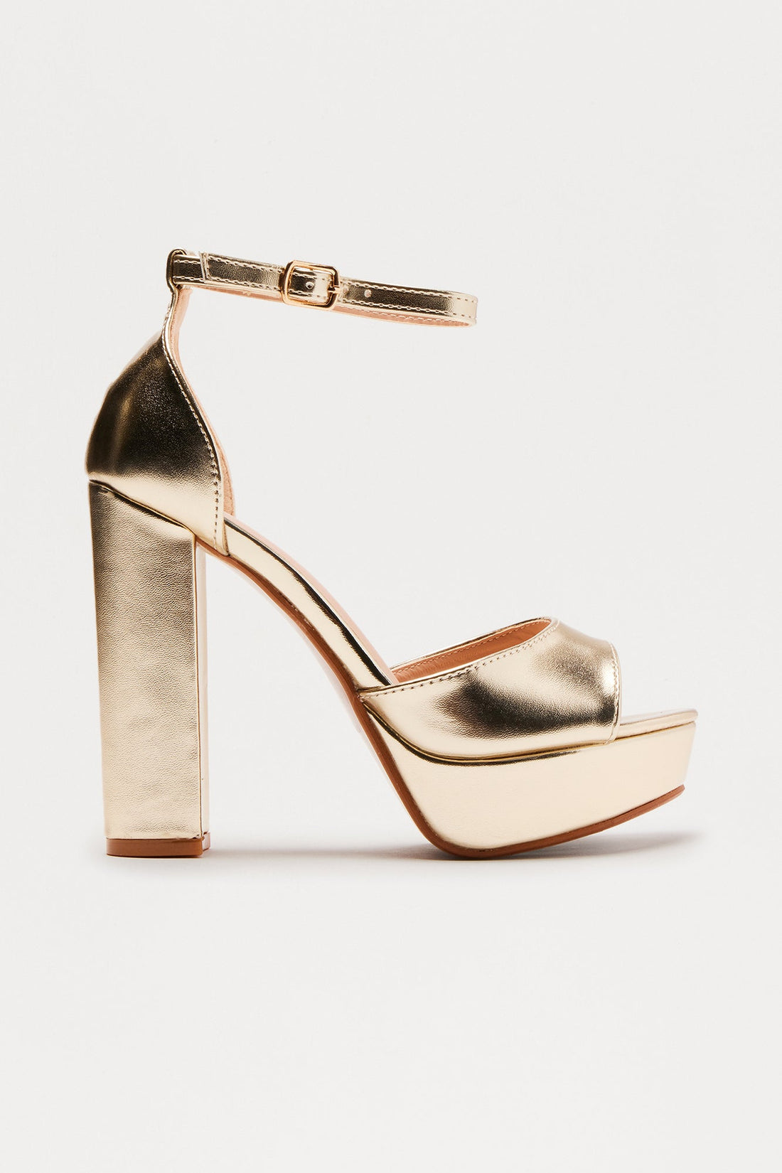 Yula Platform Heels - Gold
