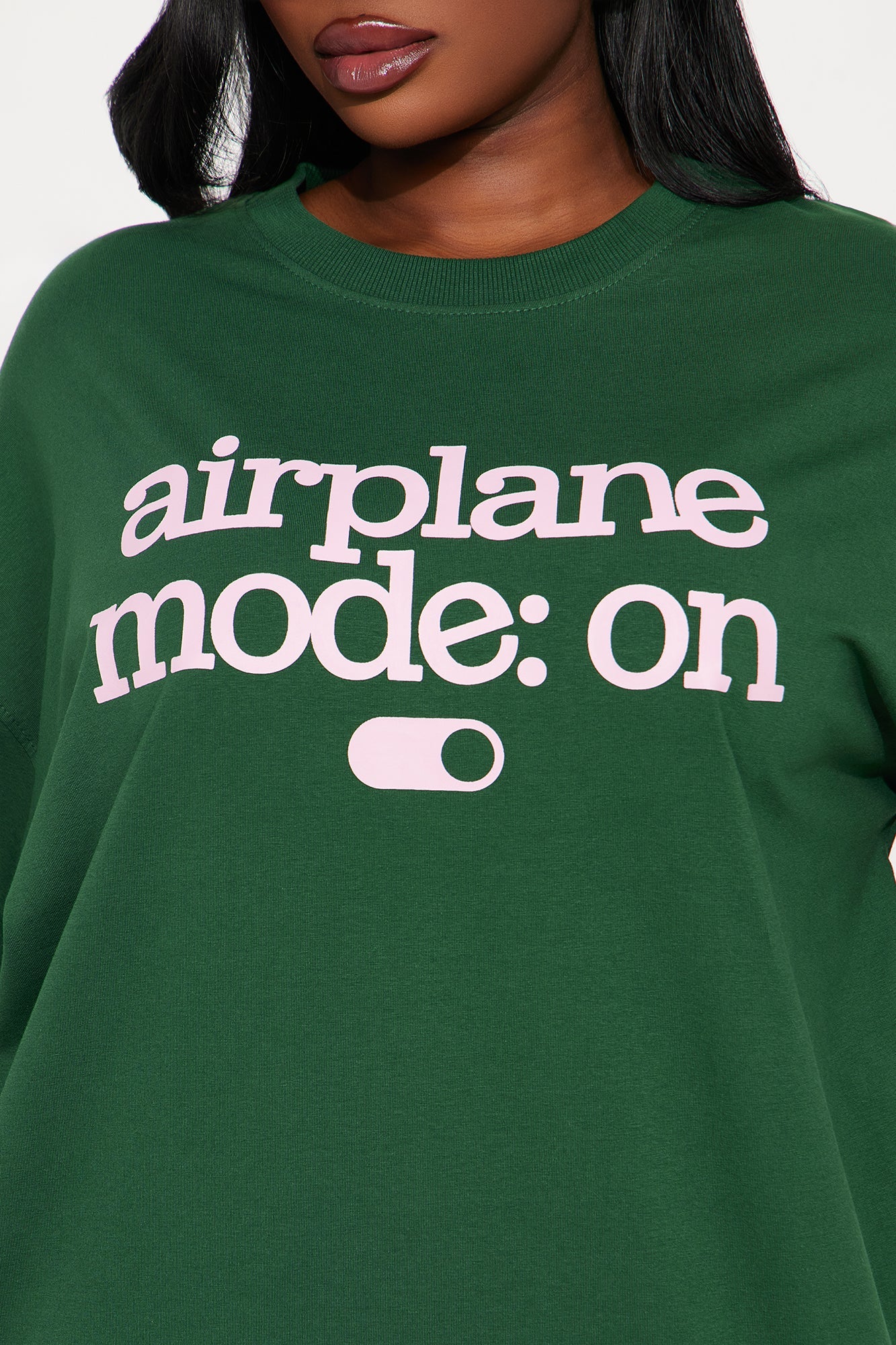 Airplane Mode On Lounge Short Set - Hunter