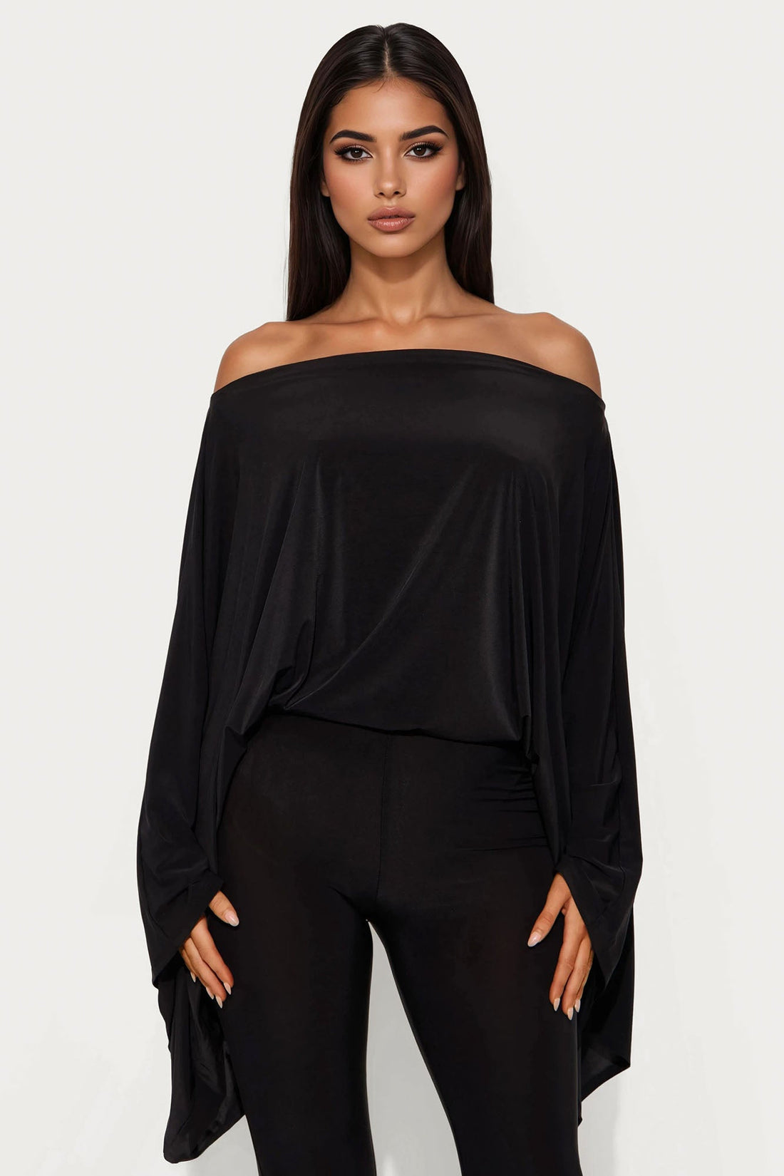 Oh The Drama Pant Set - Black