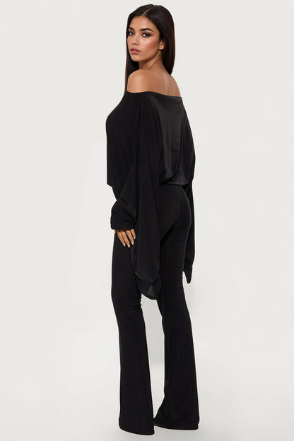 Oh The Drama Pant Set - Black