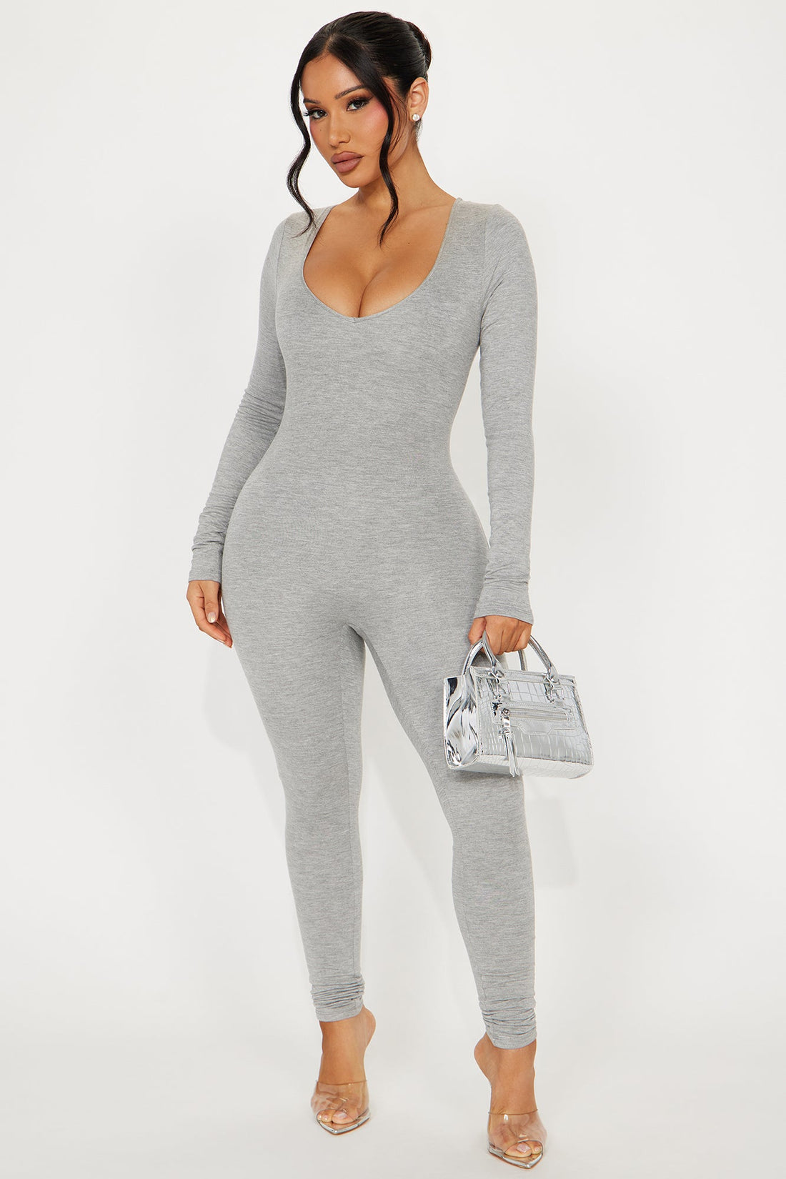Maiya Jumpsuit - Heather Grey