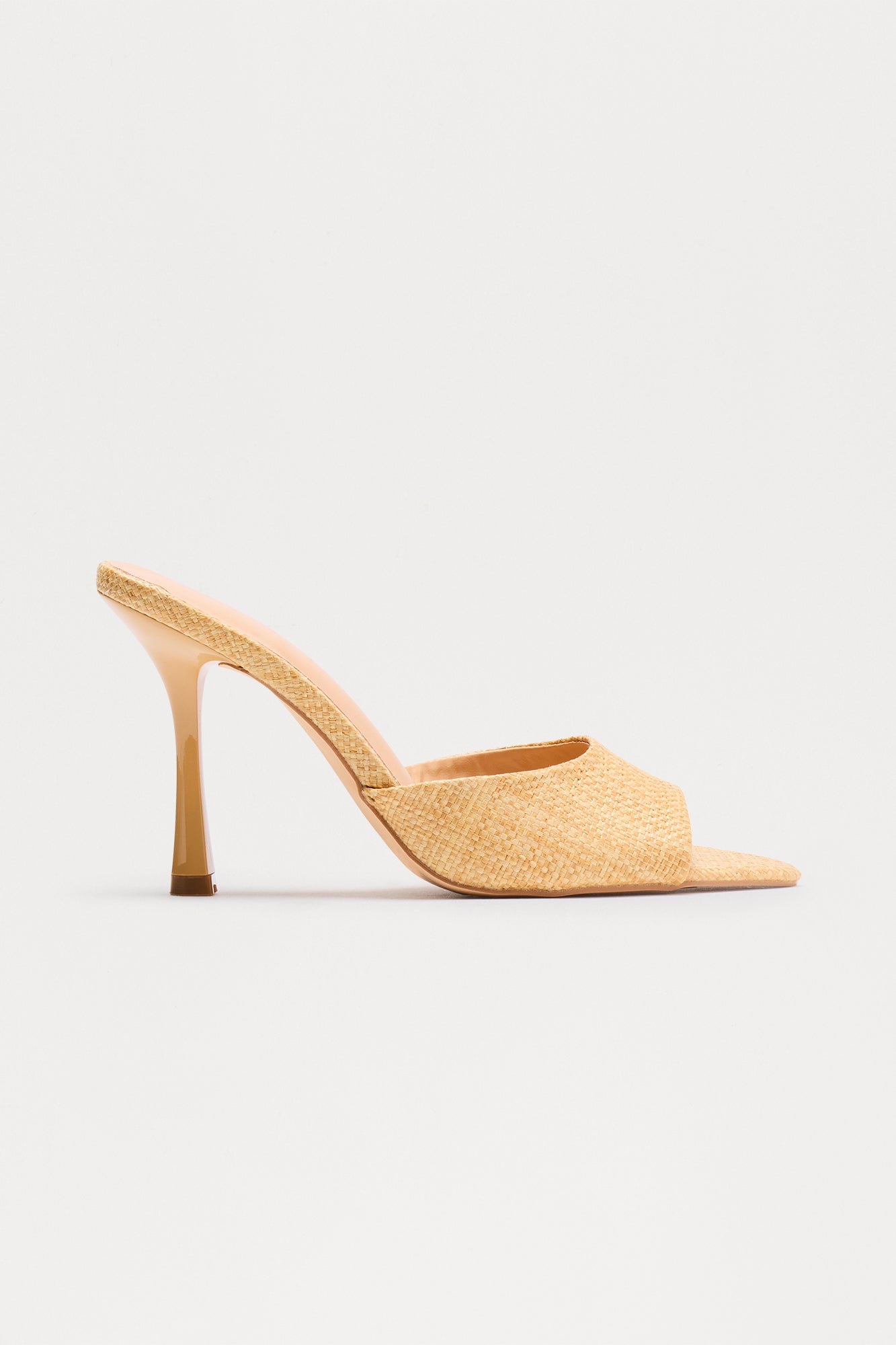 Tallou Peep Toe Stiletto Heels - Natural