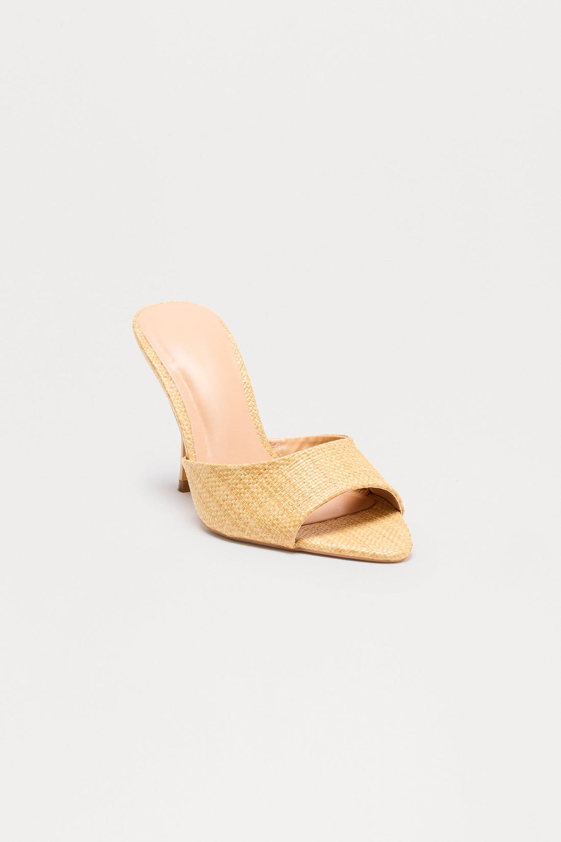 Tallou Peep Toe Stiletto Heels - Natural