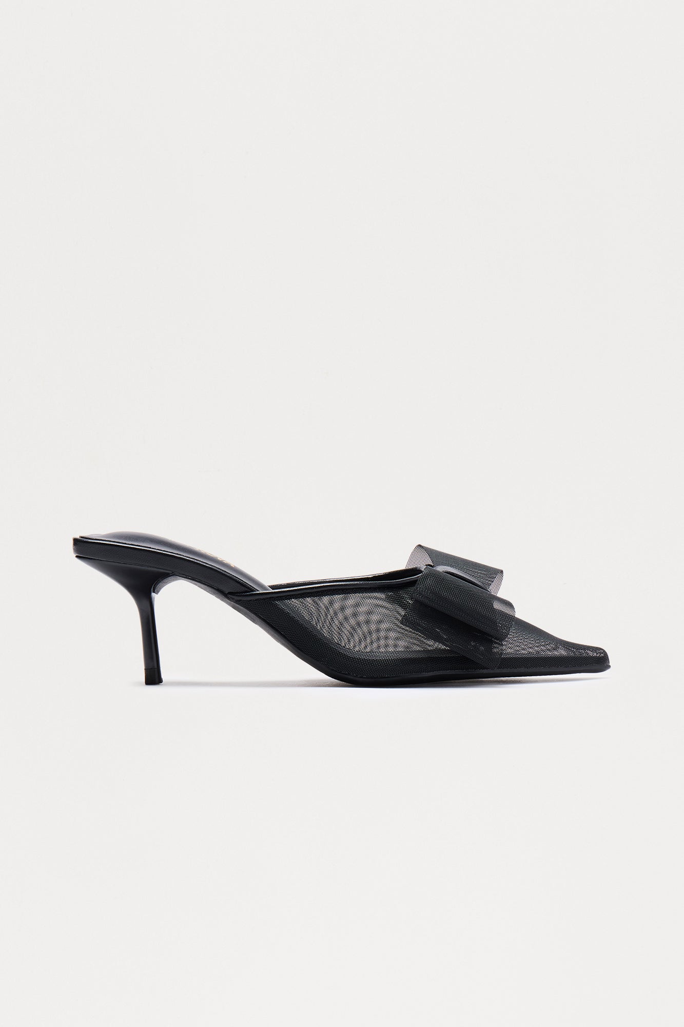 Fifer Tulle Bow Pumps - Black