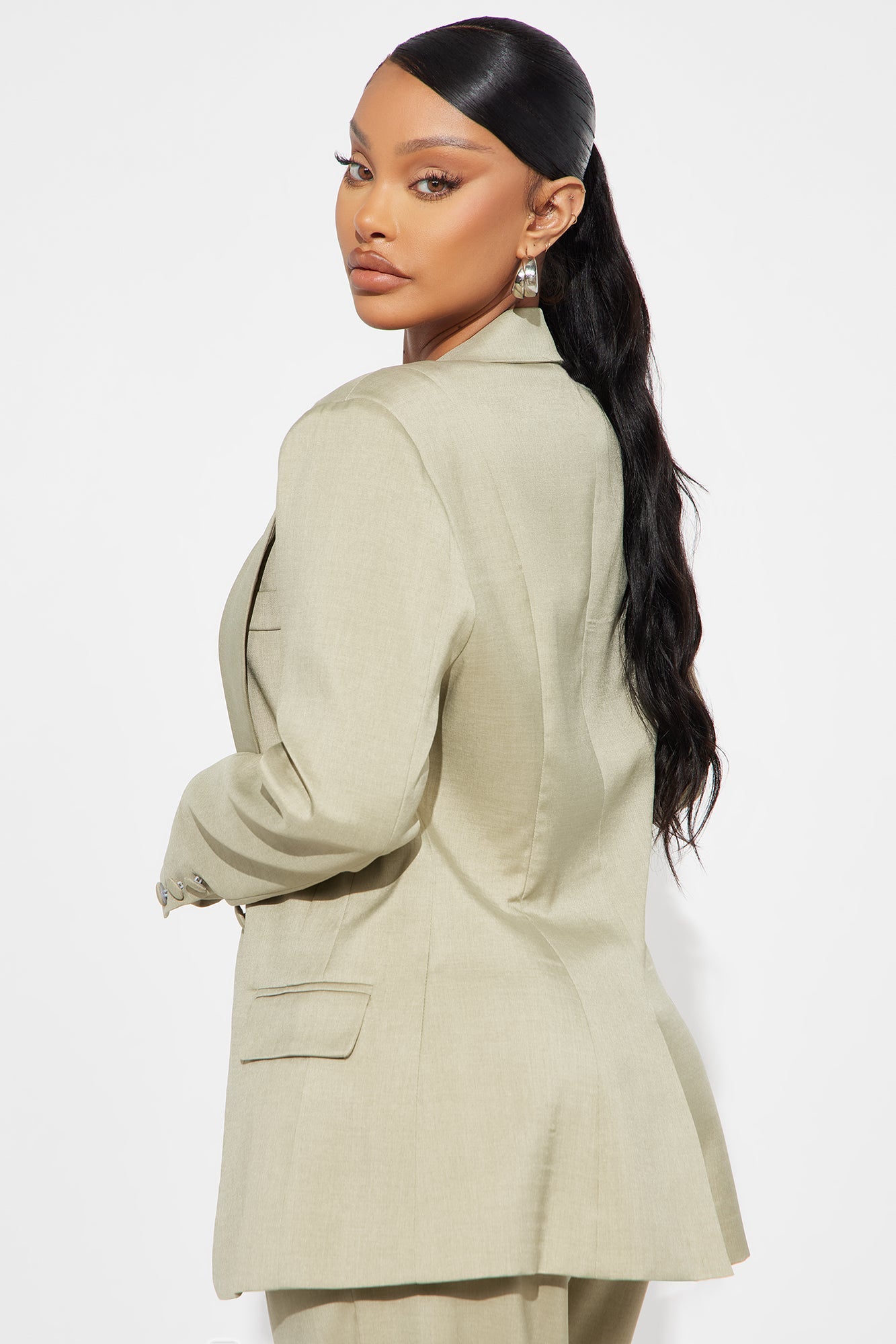 Gianna Fitted Blazer - Sage