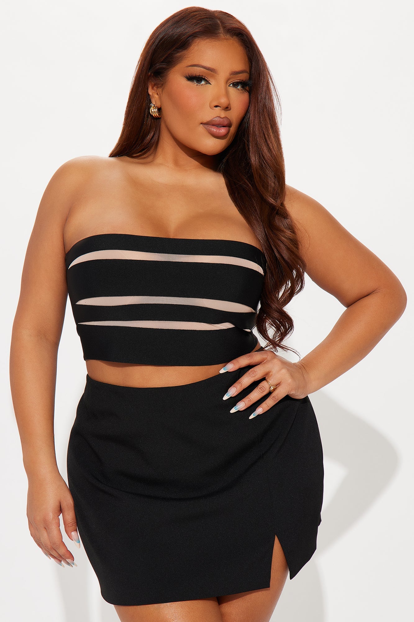 Ravina Bandage Tube Top - Black
