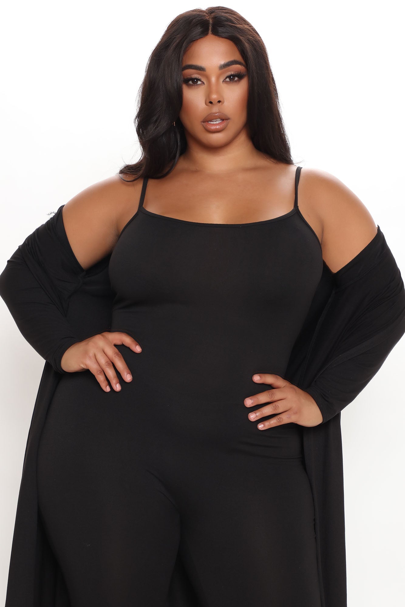 Nova Charmer Jumpsuit Set - Black