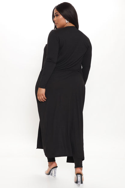 Nova Charmer Jumpsuit Set - Black