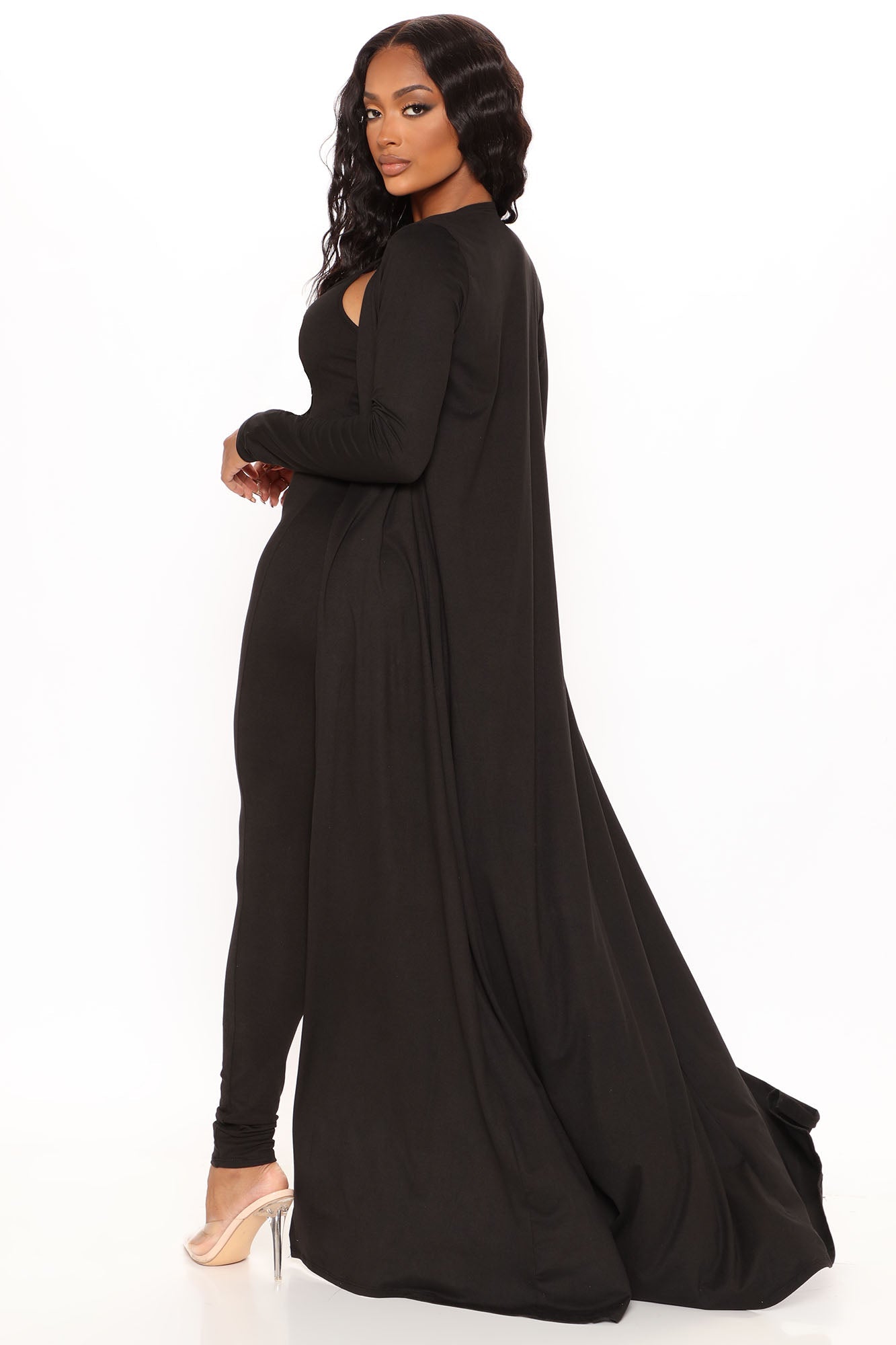 Nova Charmer Jumpsuit Set - Black