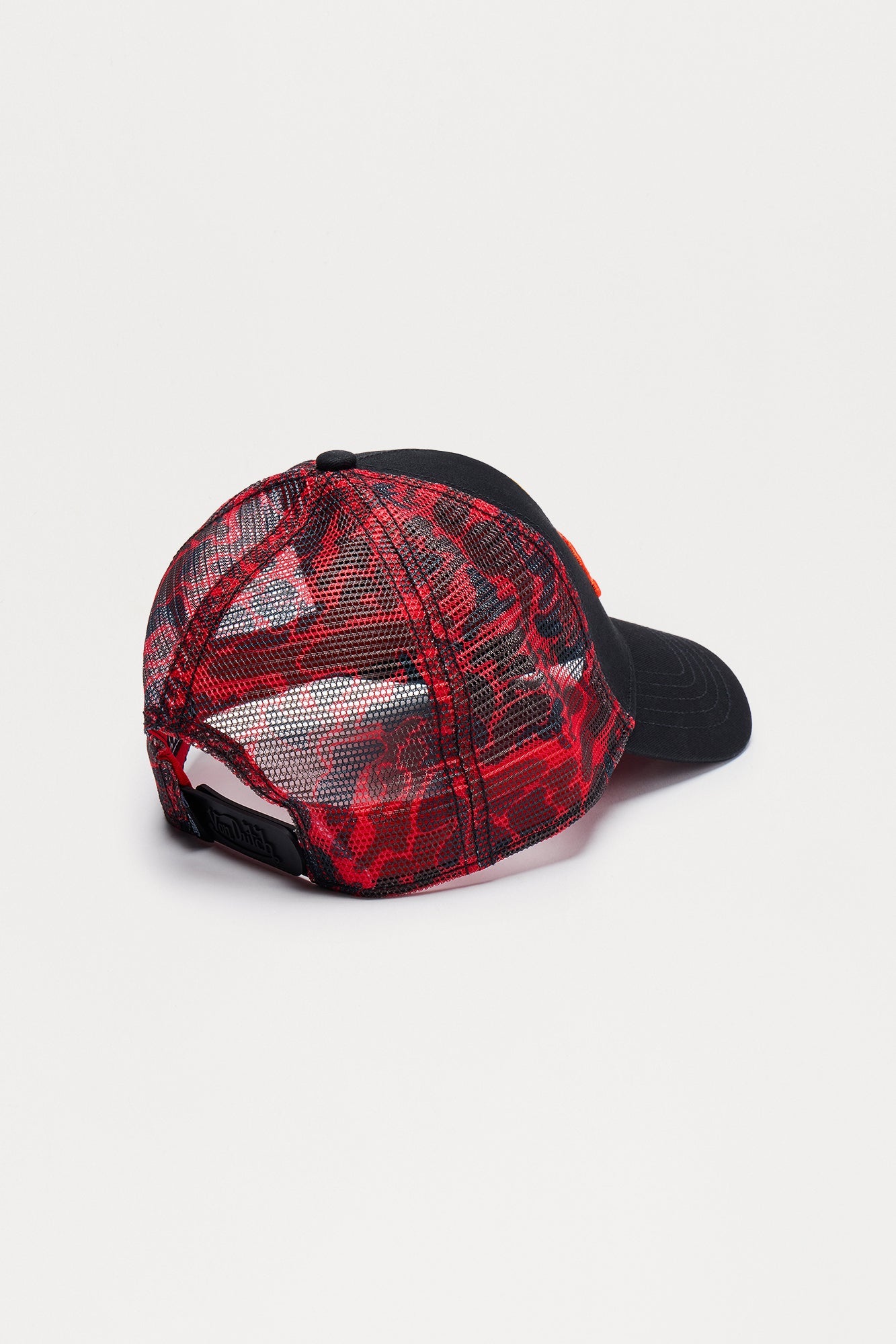 Von Dutch Flying Eye Camo Trucker Hat - Black/Red