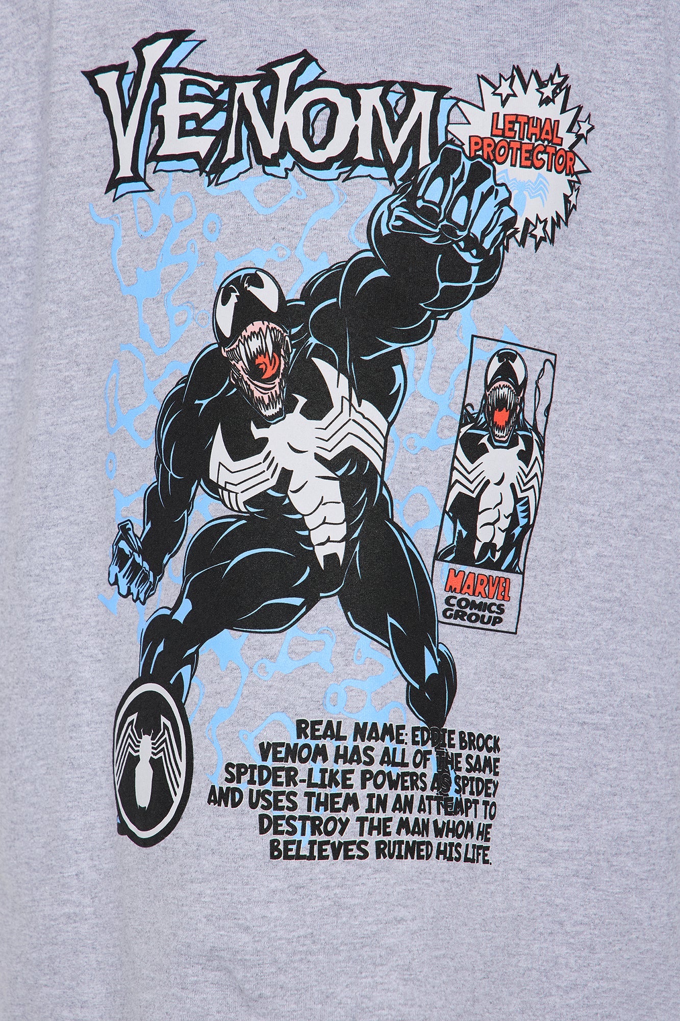 Mini Venom Take Over Short Sleeve Tee - Heather Grey