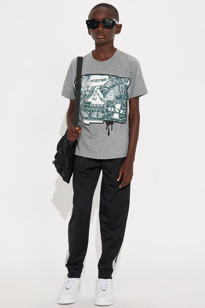 Mini Big Money T-Shirt And Pant Set - Grey/combo