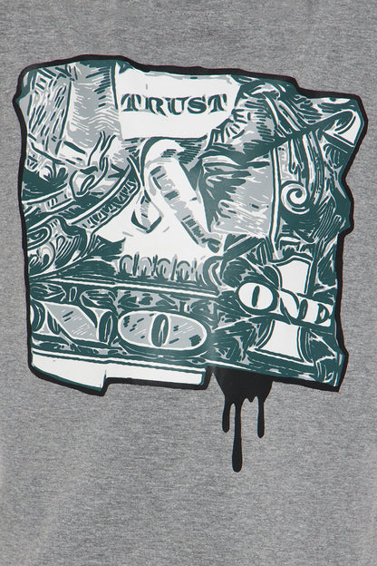 Mini Big Money T-Shirt And Pant Set - Grey/combo