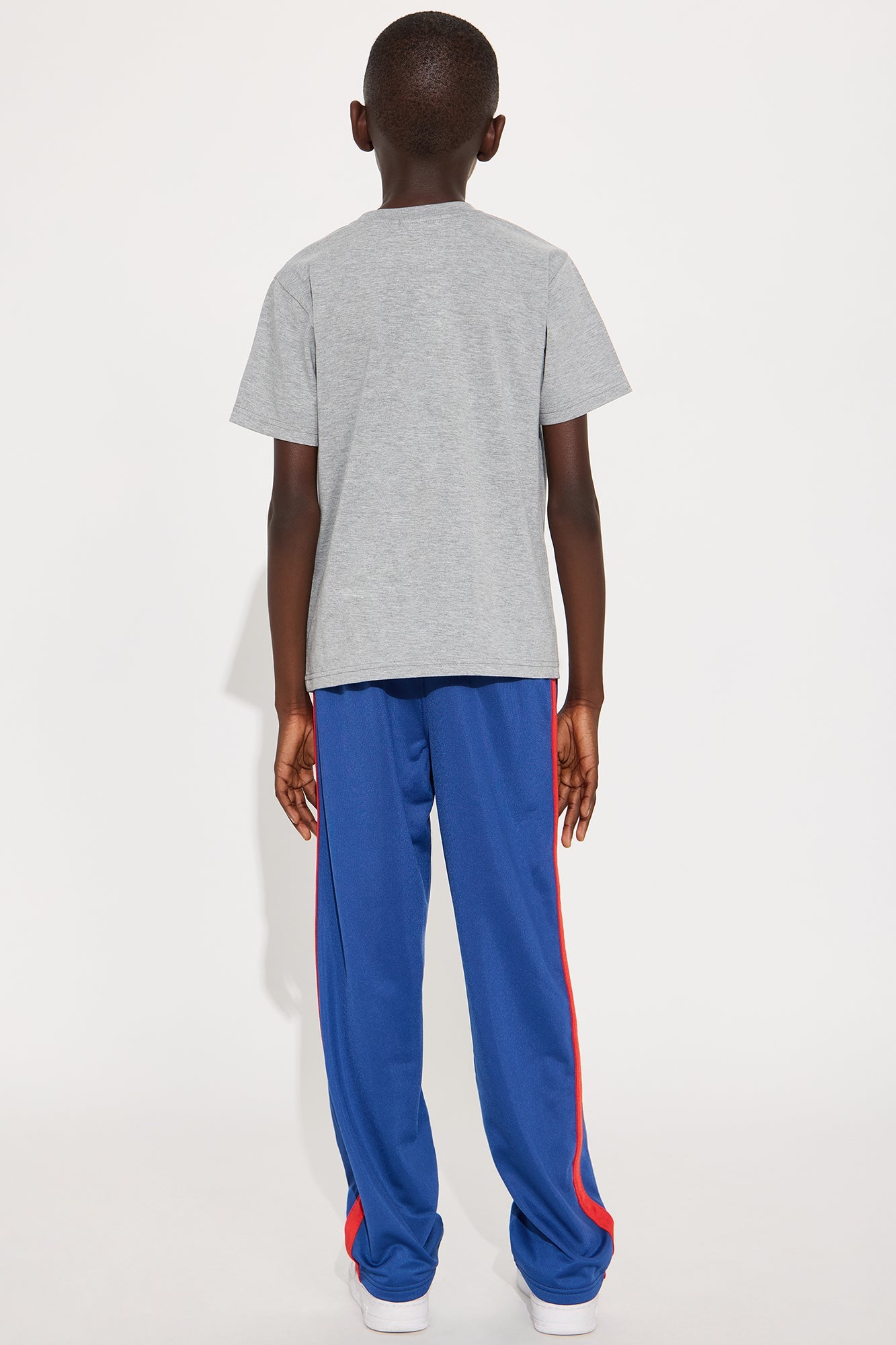 Mini Big Bank T-Shirt And Pant Set - Grey/combo