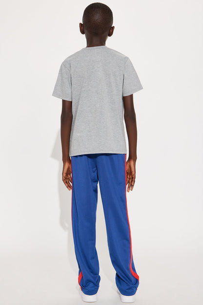 Mini Big Bank T-Shirt And Pant Set - Grey/combo