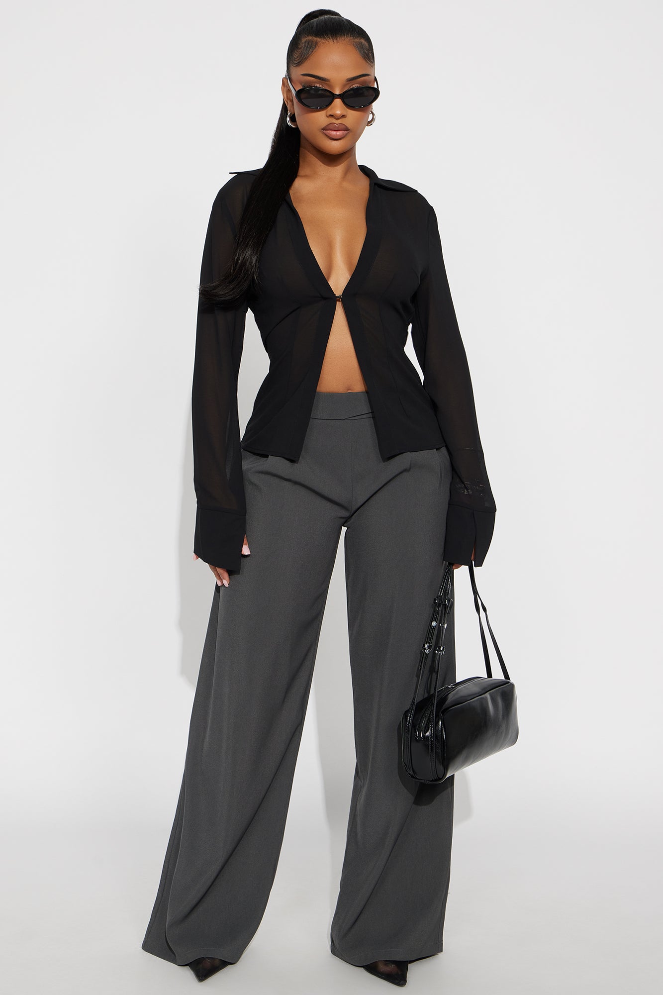 By Your Side Trouser - Charcoal