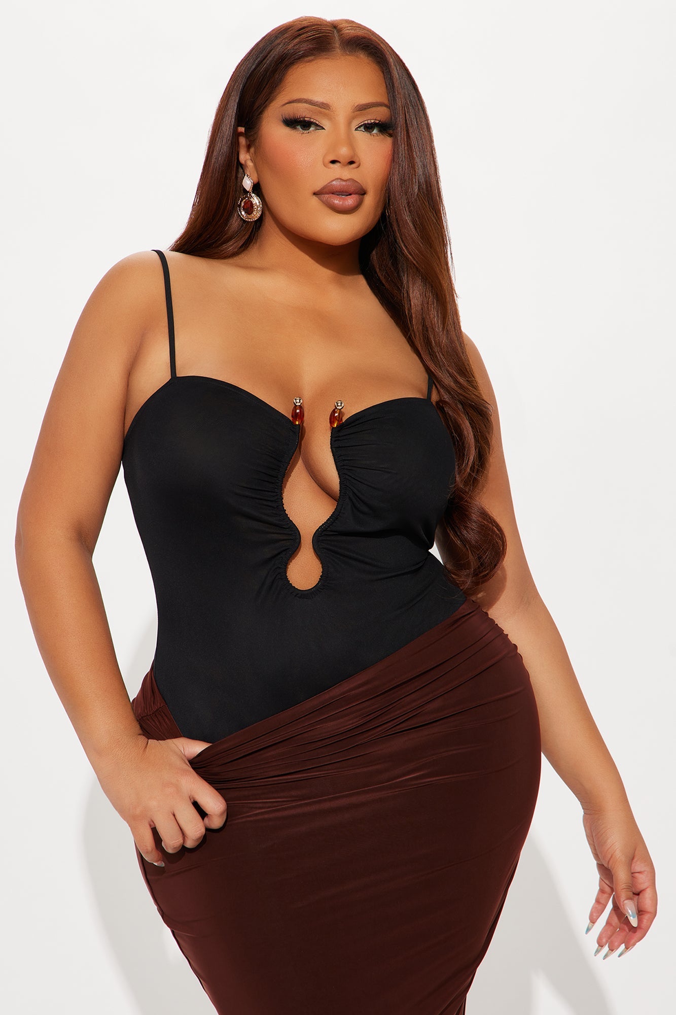 Let Loose Mesh Bodysuit - Black